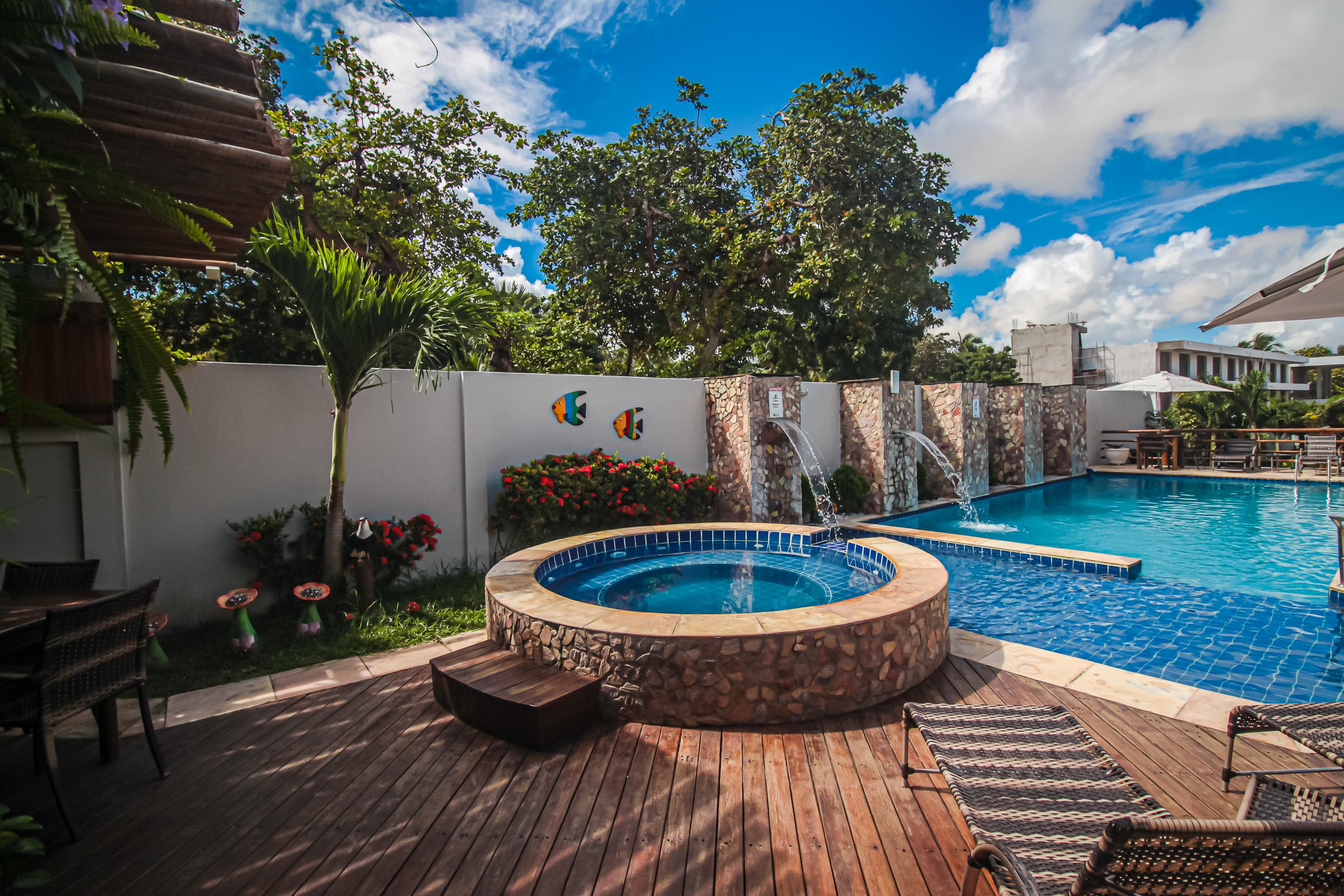 Vista Piscina Pousada Carcará