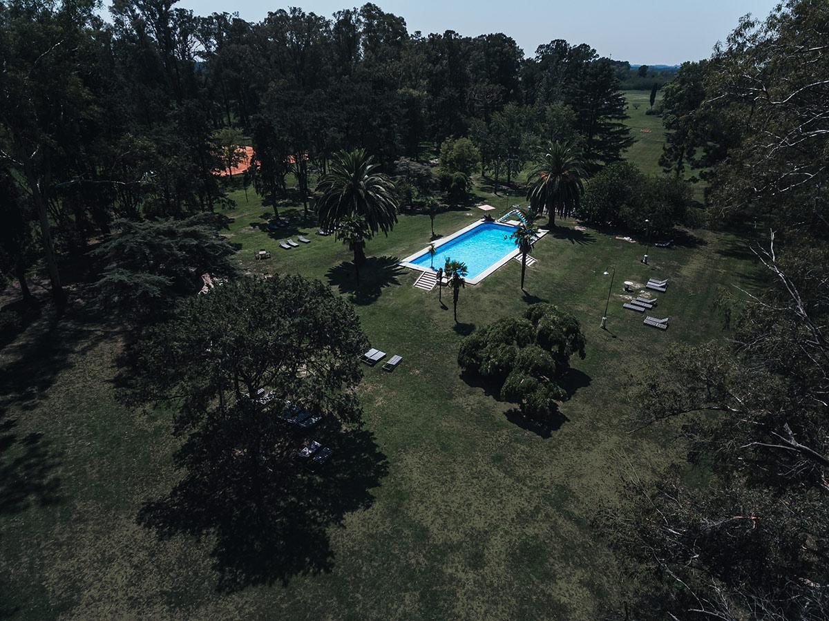 Vista Piscina Estancia La Candelaria Lobos