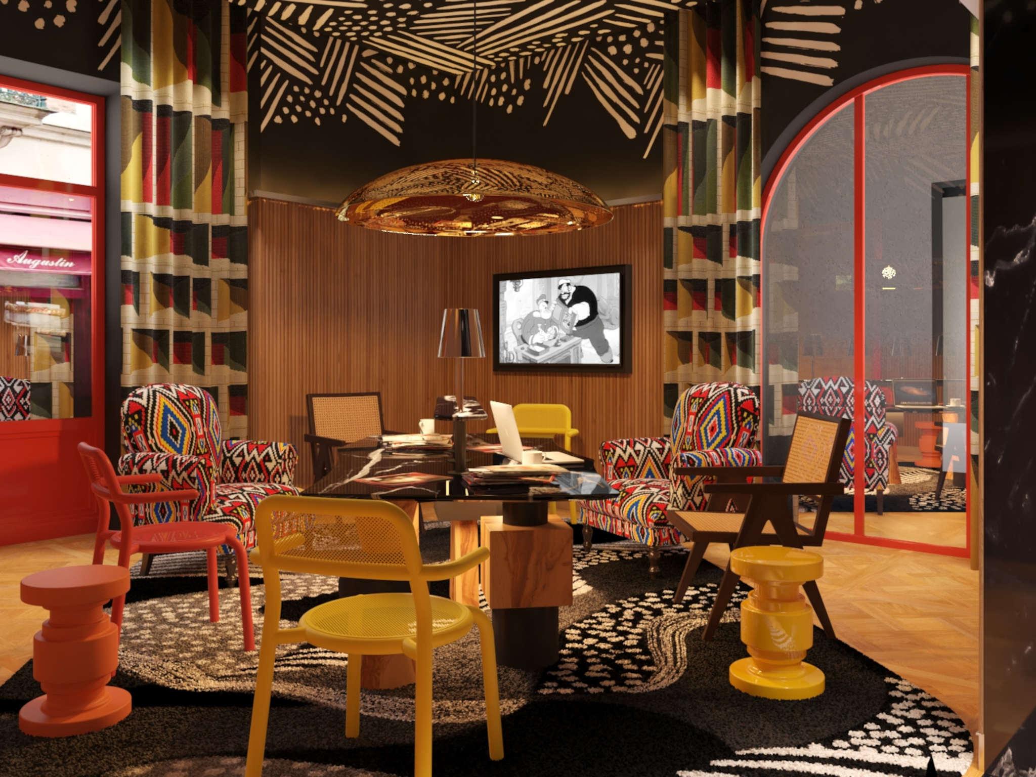 Vista Lobby Mama Shelter Rennes