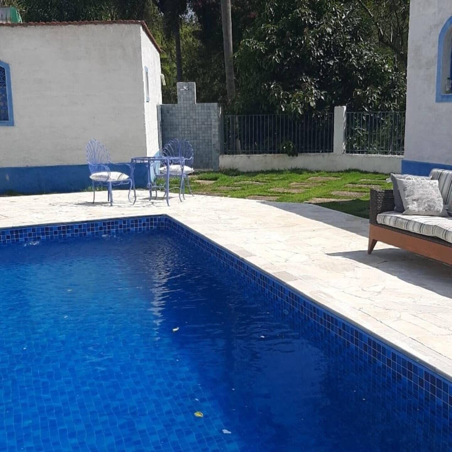 Vista Piscina Chalezinho Santorini & Eventos