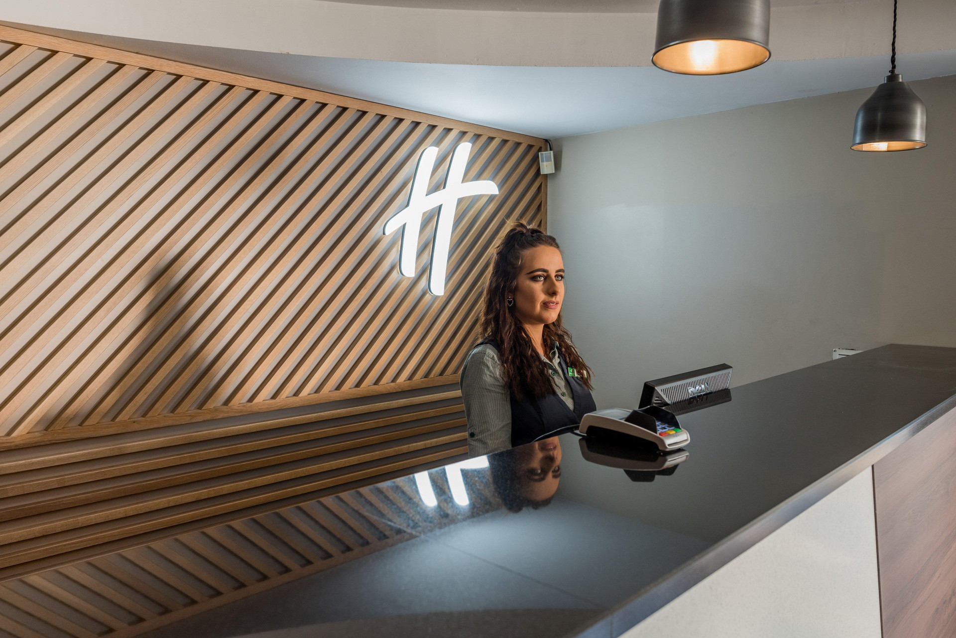 Vista Lobby Holiday Inn Manchester-Media City UK by IHG