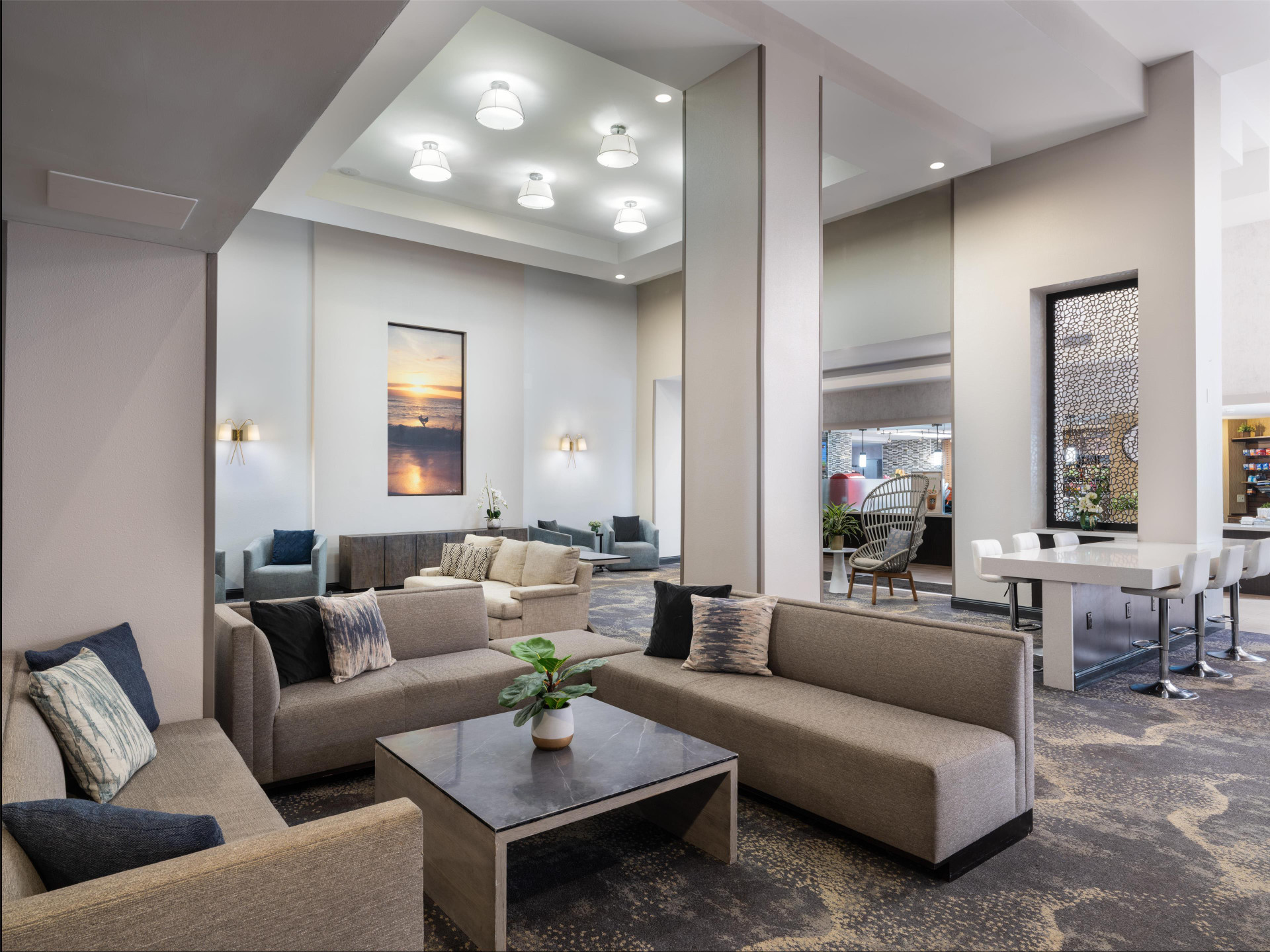 Vista Lobby Hilton Cocoa Beach Oceanfront