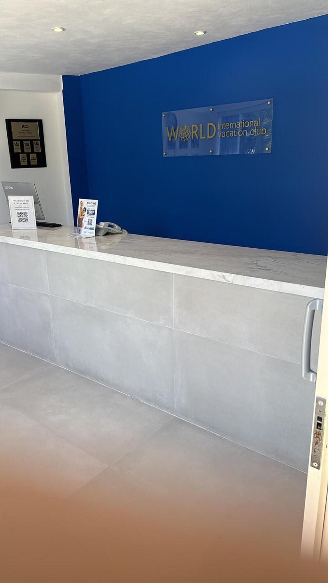 Vista Lobby WIVC Coral Mar Resort- Amazing Hotel Zone & Lagoon Views, Enjoy the Tropical Breeze