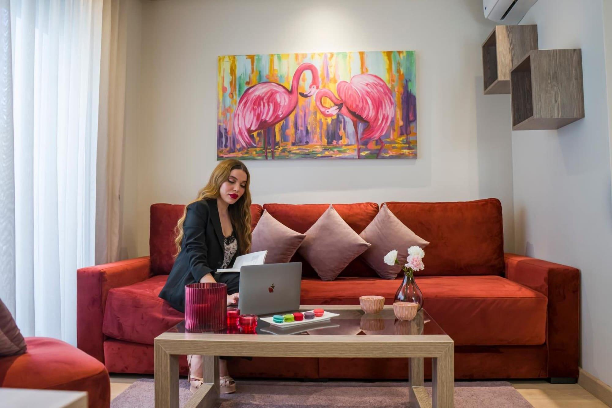 Equipamiento de Habitación Flamant Rose Appart Hôtel