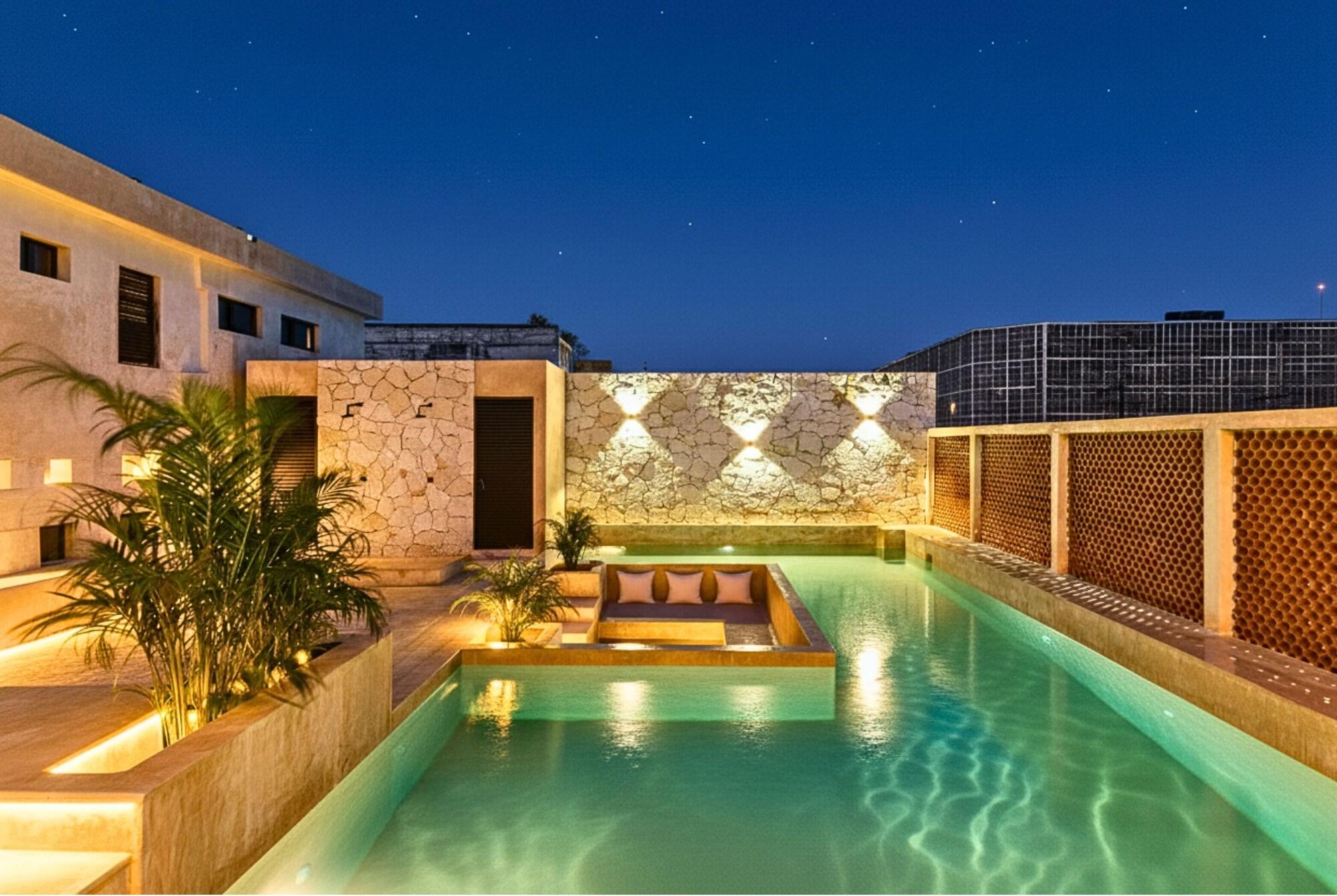 Vista Piscina Hotel Pakal 58 Centro