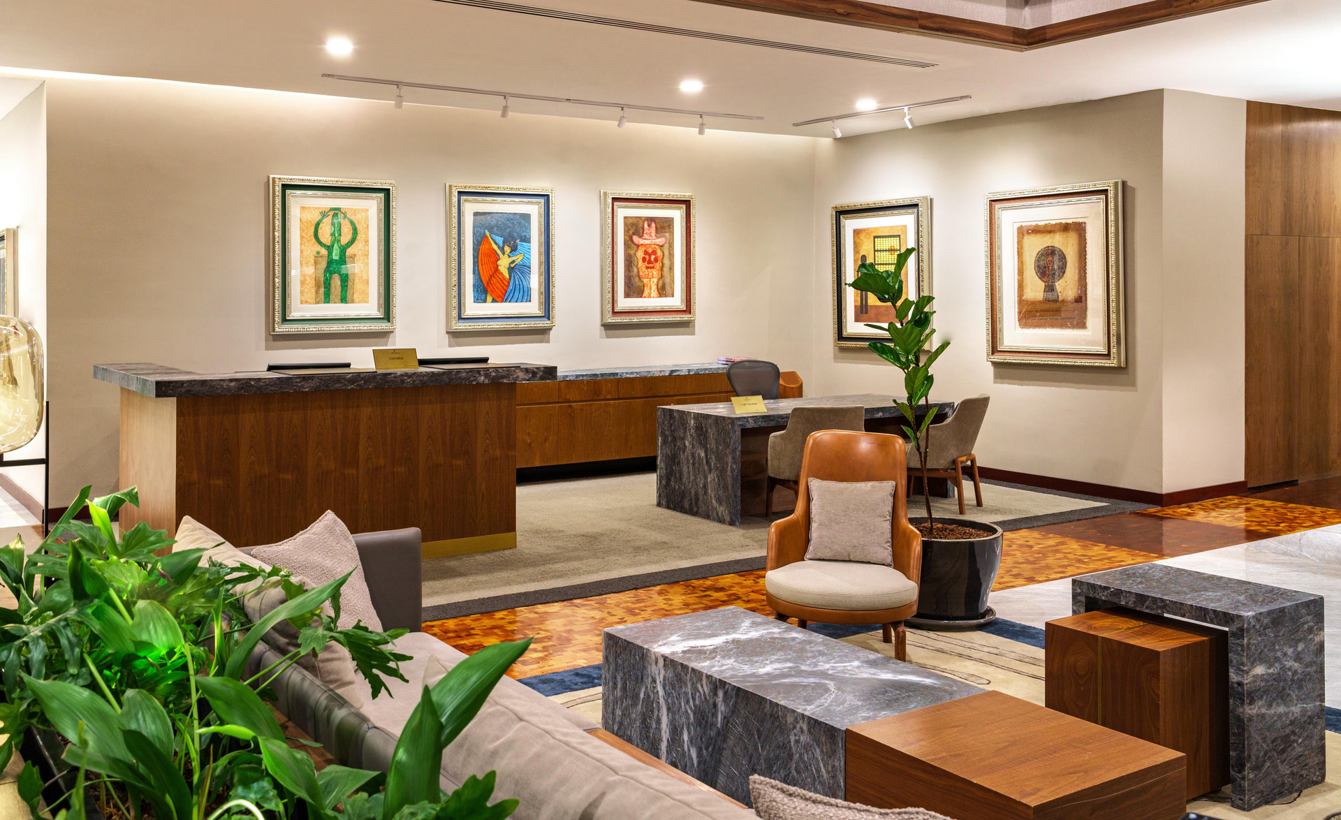 Lobby view Presidente Intercontinental Mexico City
