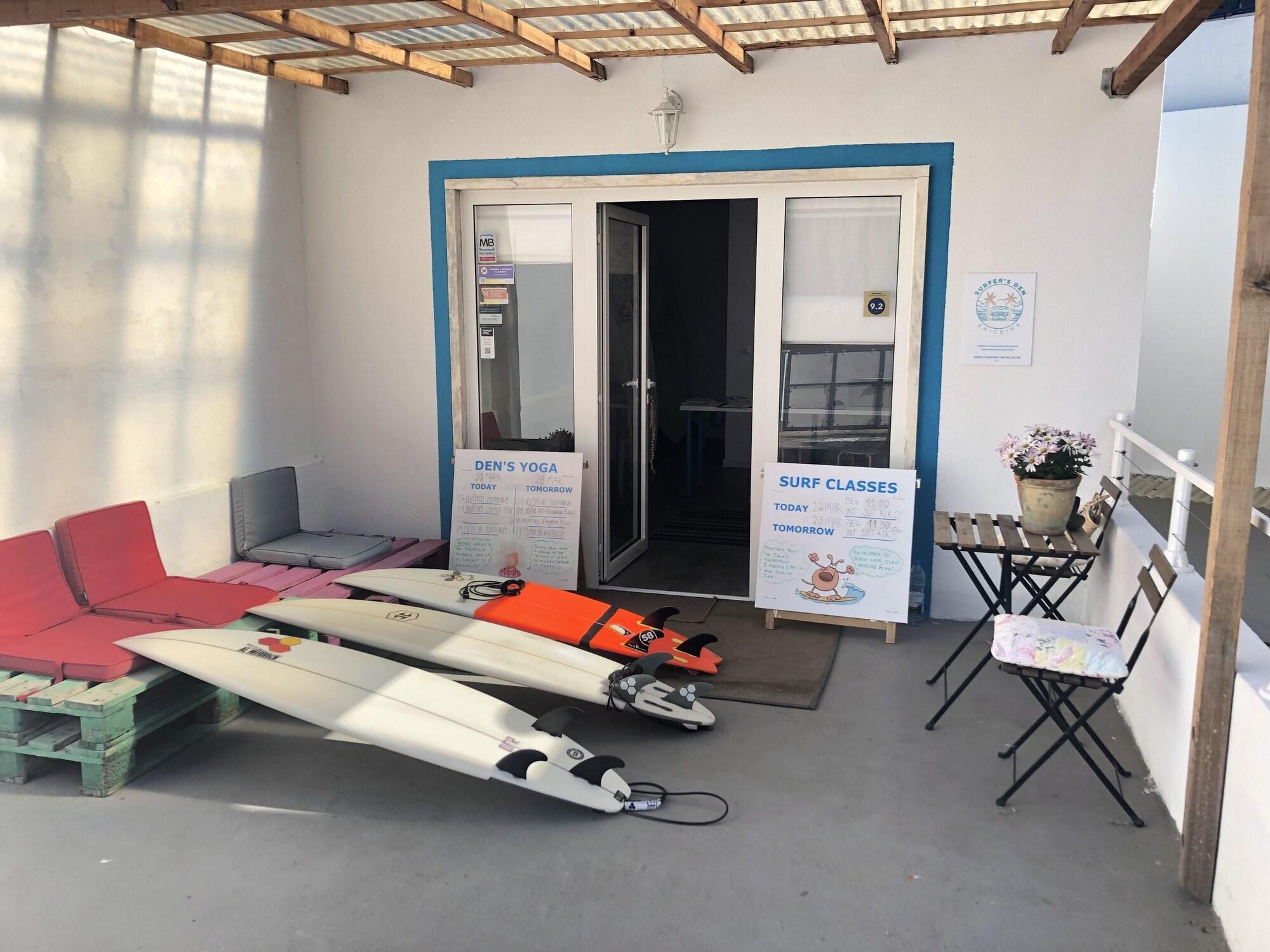 Vista do lobby Surfer's Den Ericeira