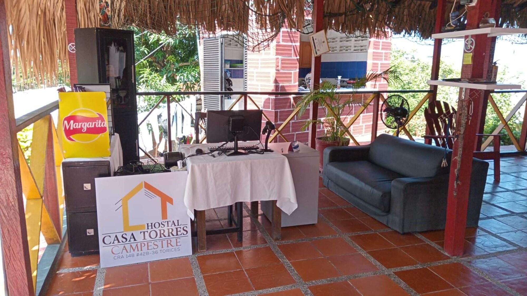 Vista Lobby Hostal La Guaca