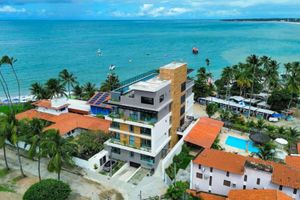 Aluguel por temporada - Flat pé na areia na praia de Porto de Galinhas com piscina privativa