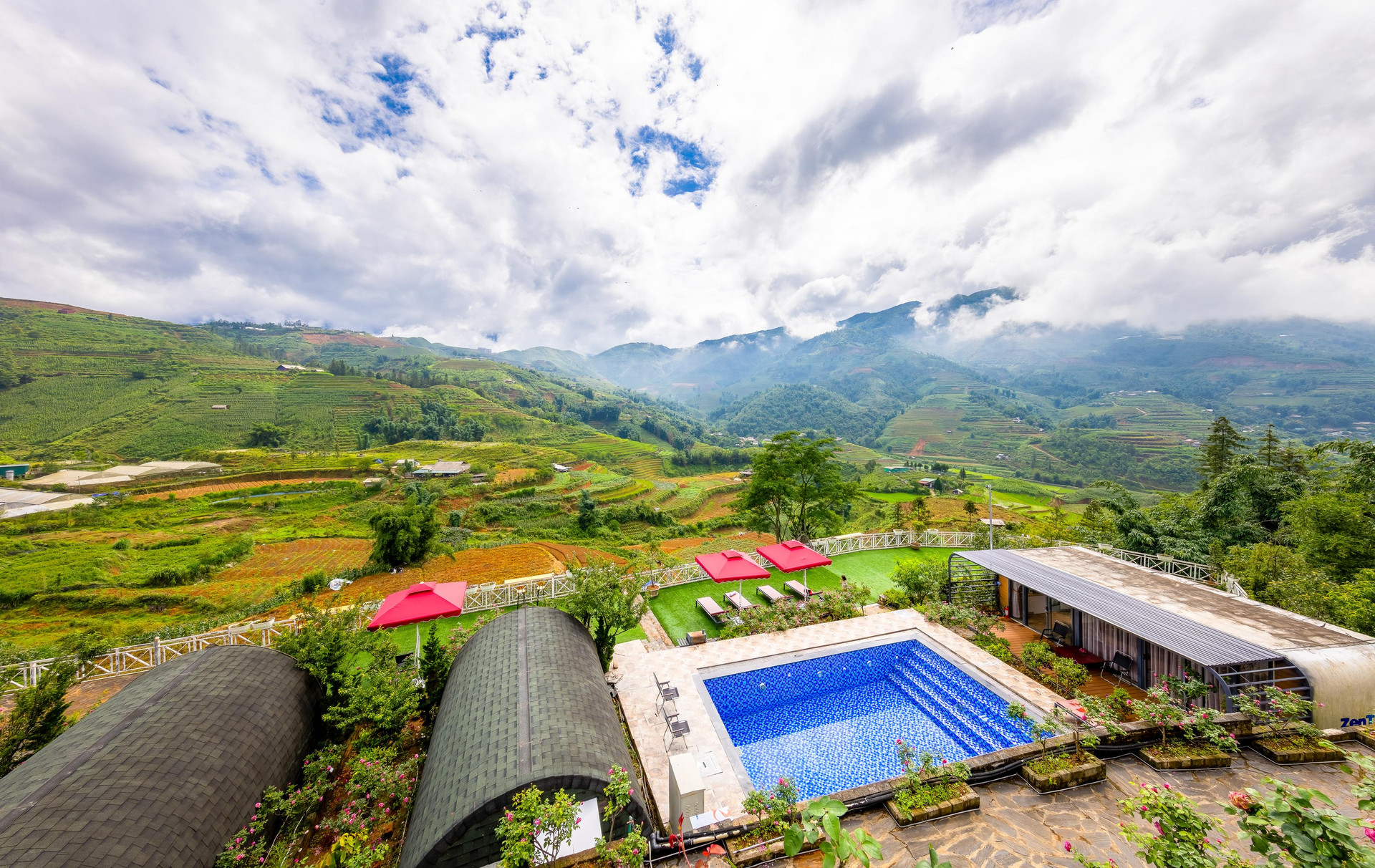Vista Piscina Sapa J&k Homestay And Swimming Pool