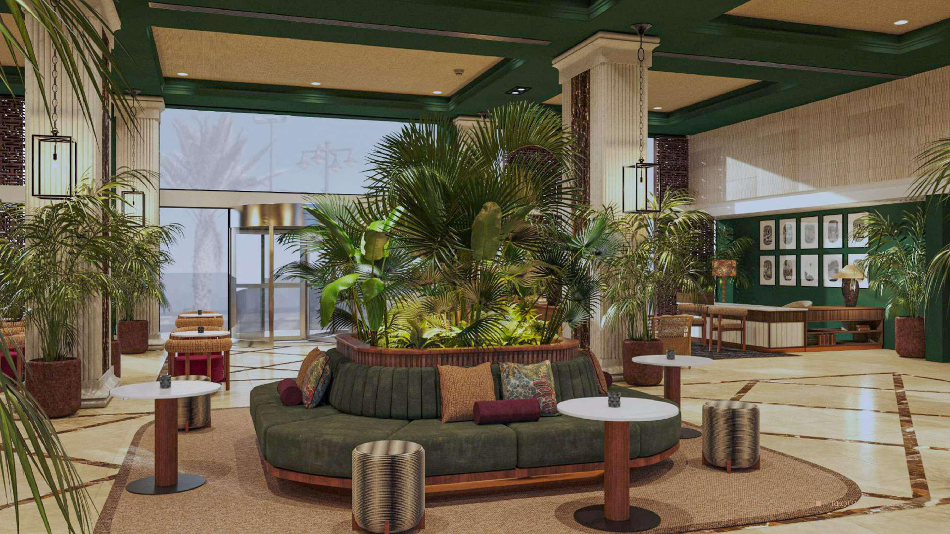 Vista Lobby Meliá Costa Atlantis Tenerife