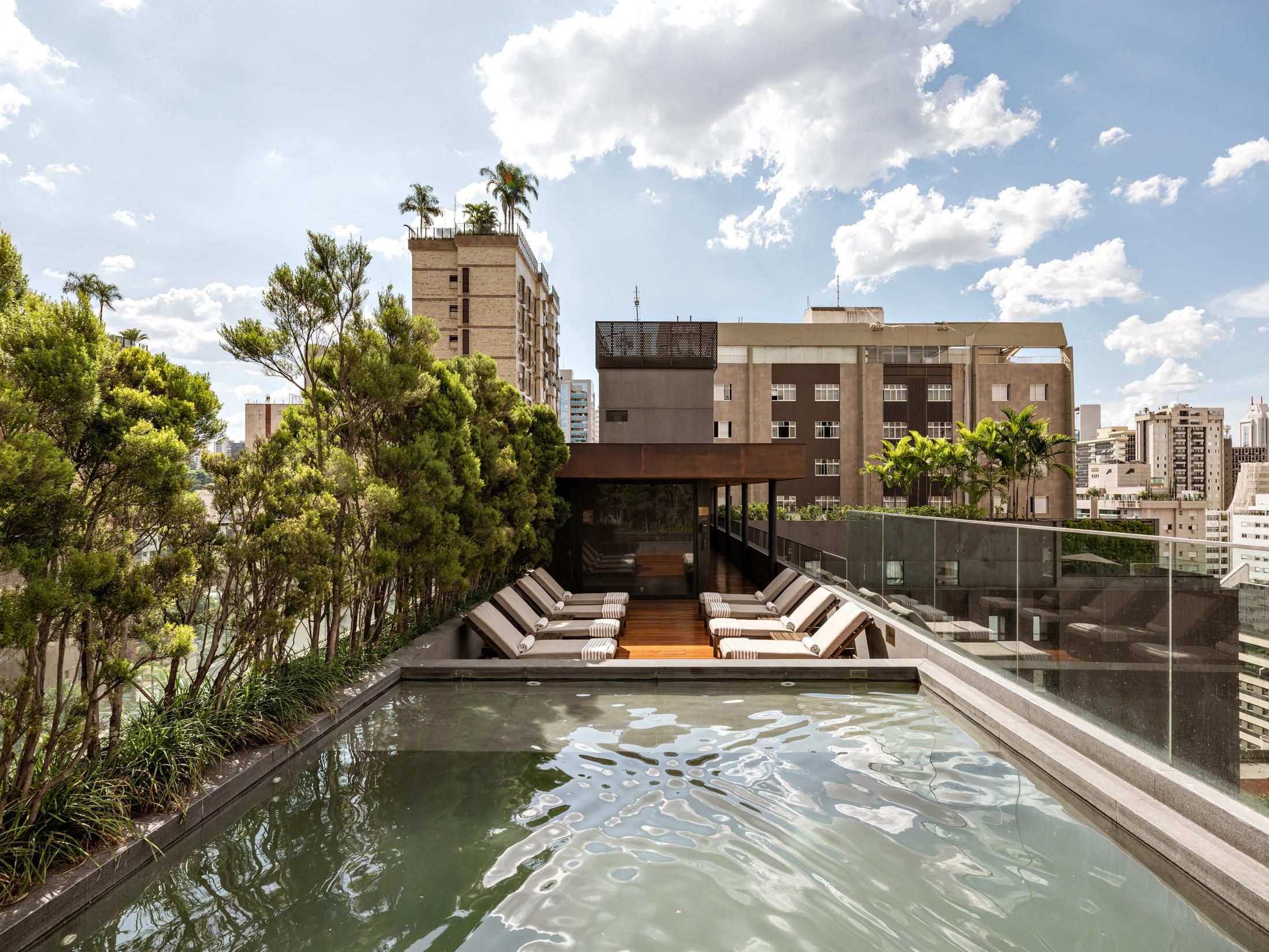 Vista Piscina Hotel Fasano Belo Horizonte