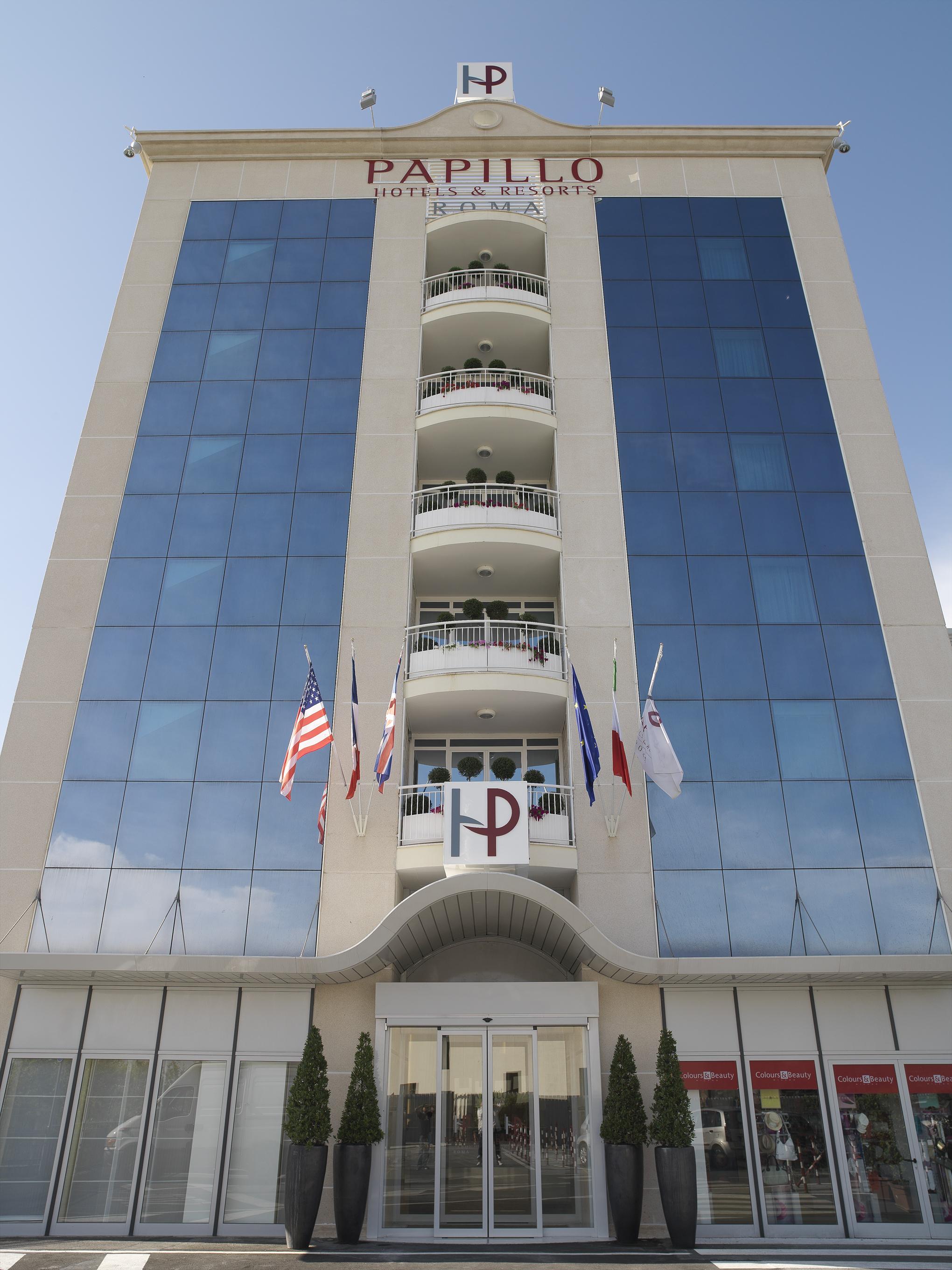 Vista Exterior Papillo Hotel Roma