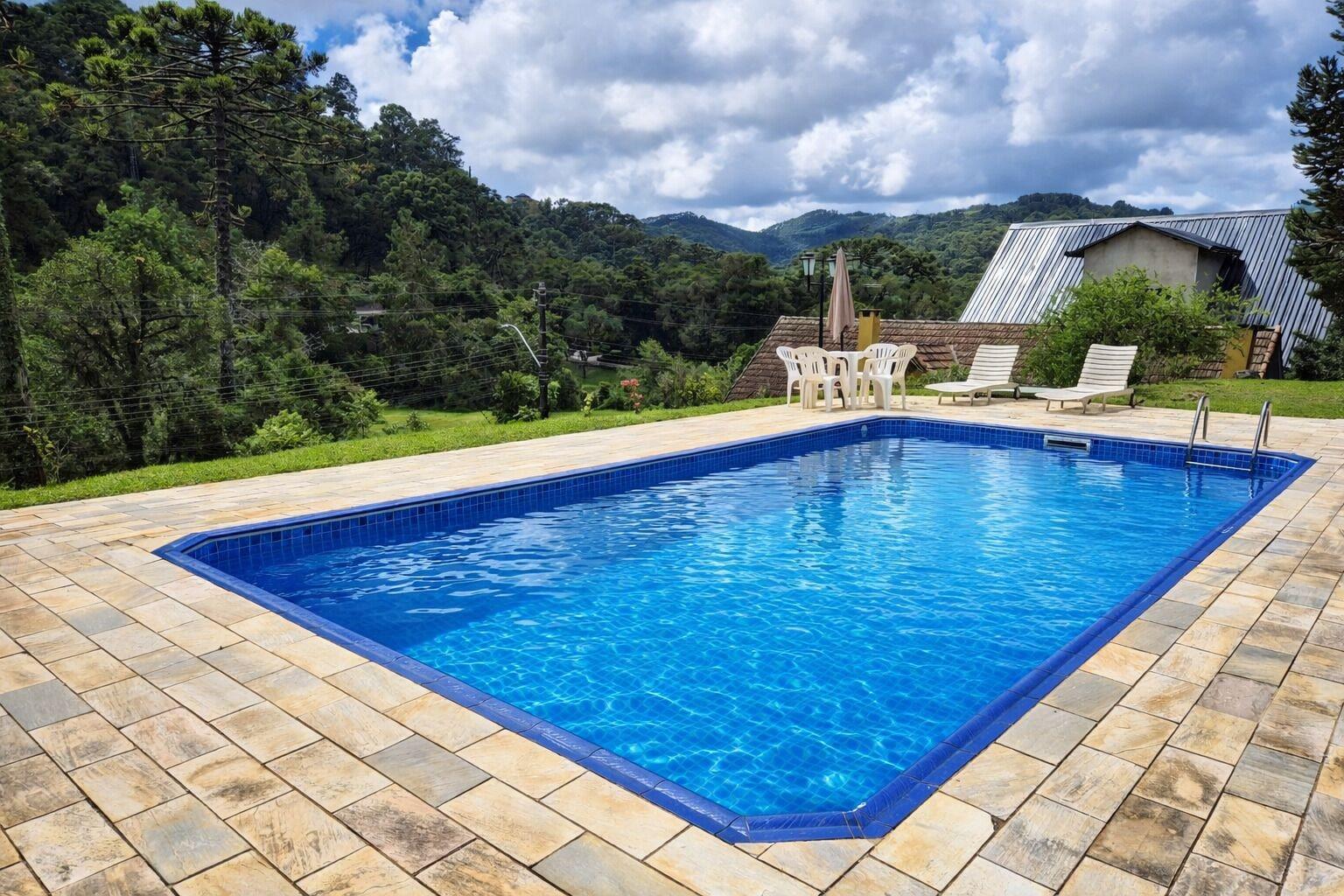 Vista Piscina Pousada Sonho Verde