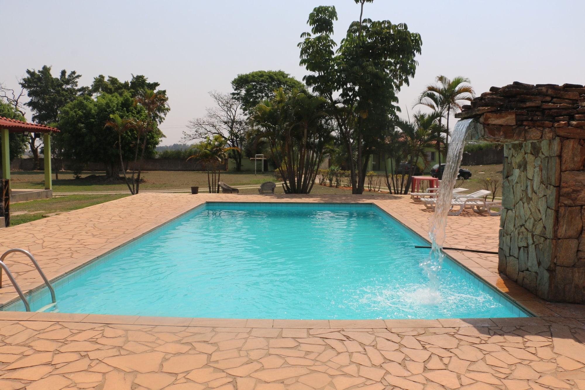 Vista Piscina Pousada Chacara Sonho
