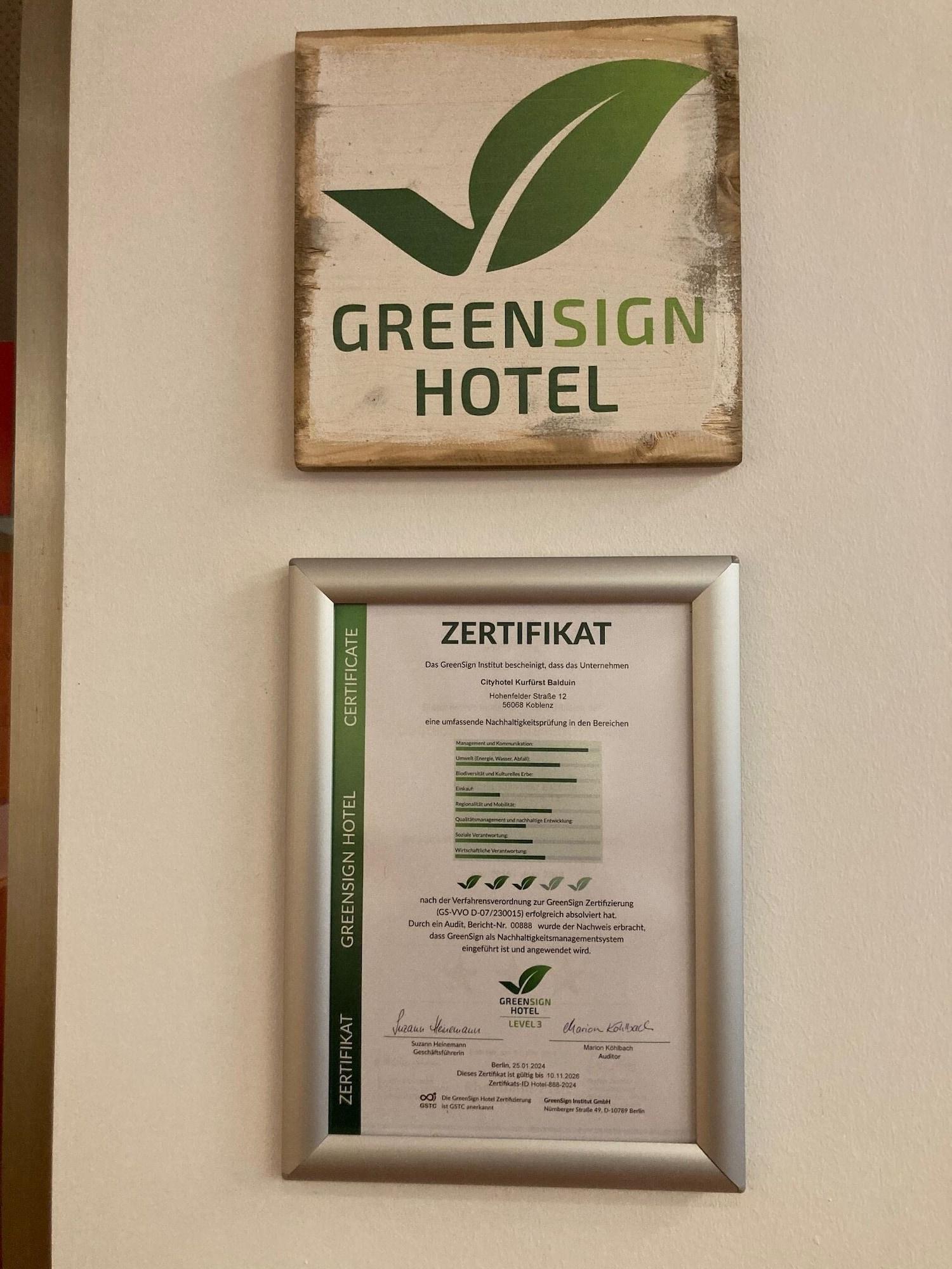 Vista Lobby City-Hotel Kurfürst Balduin