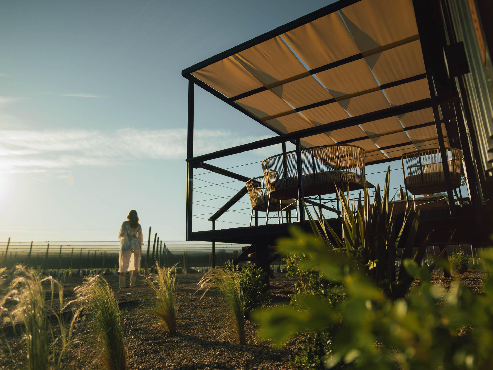 Vista Exterior Bodega Iaccarini Wine Lodge