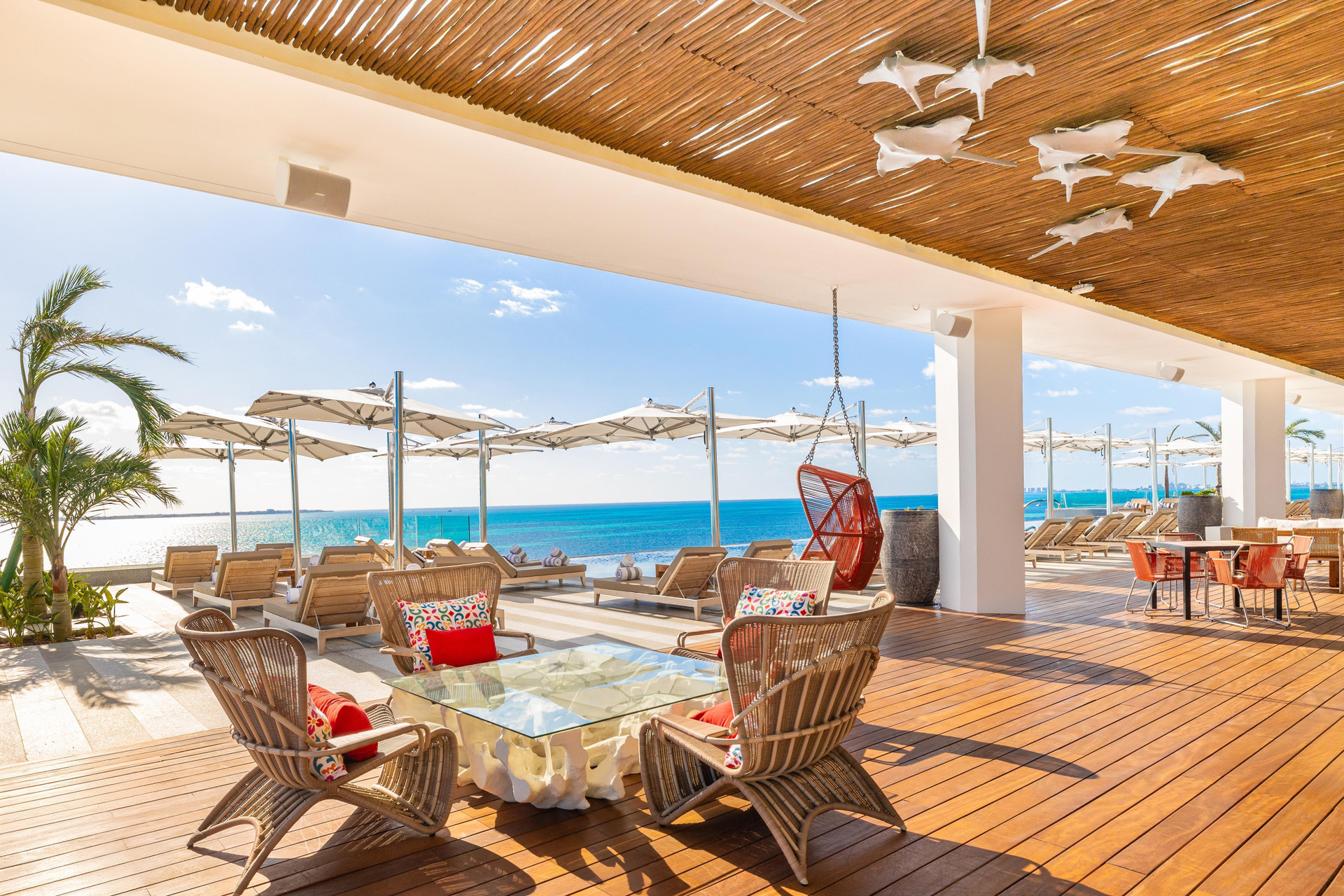 Vista Piscina Hotel Mousai Cancun Adults Only