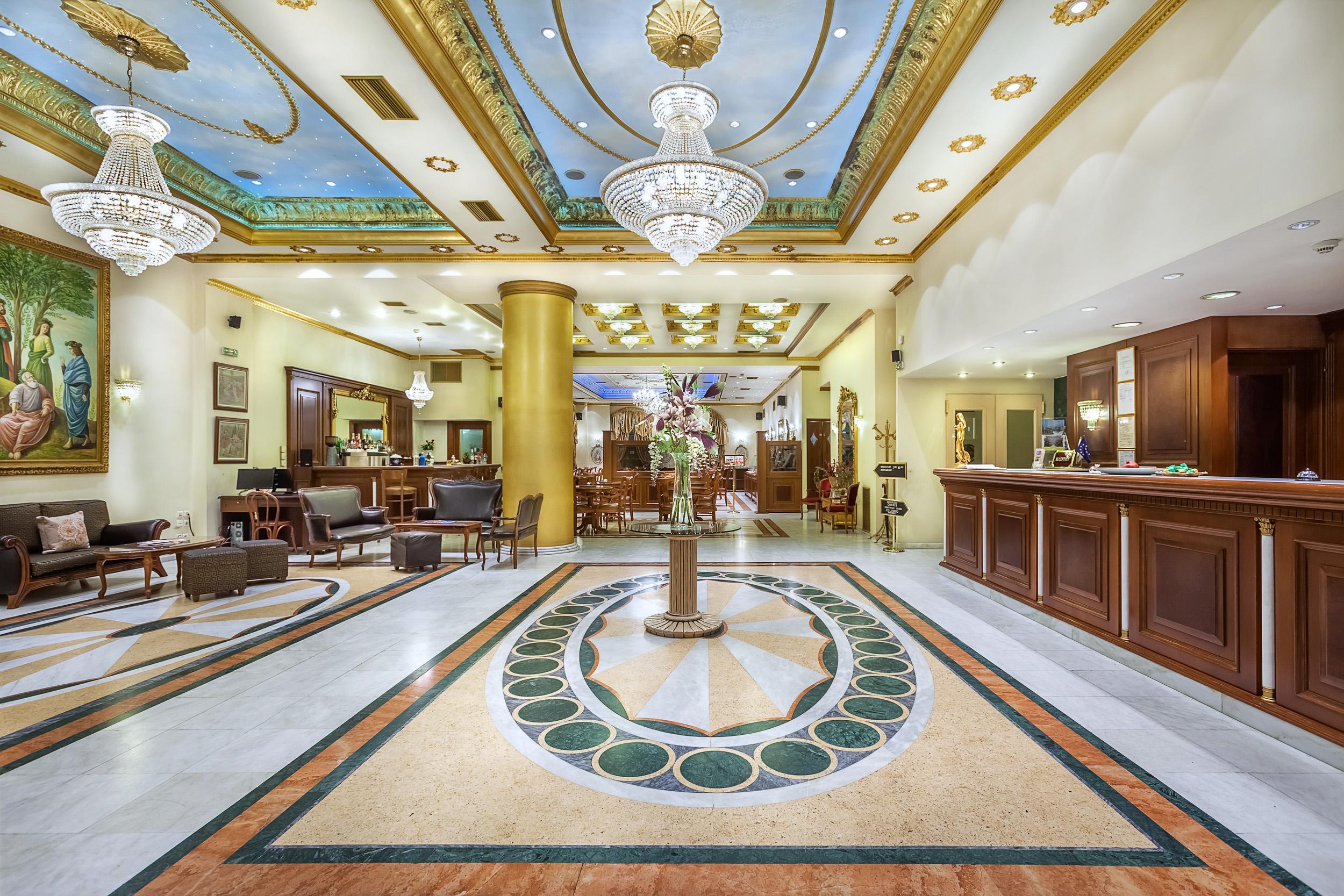 Vista Lobby Imperial Palace Classical Hotel Thessaloniki