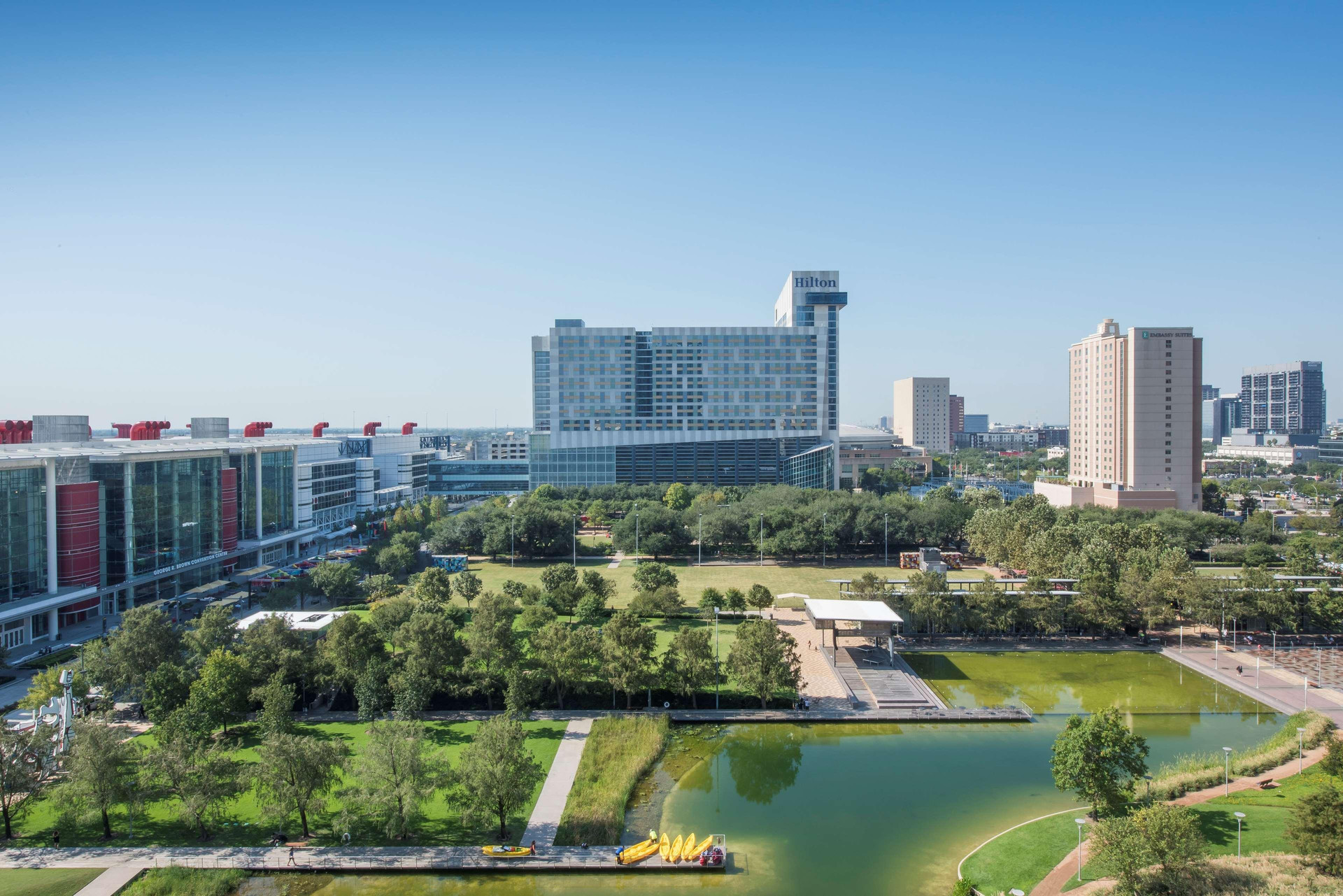 Vista Exterior Hilton Americas-Houston