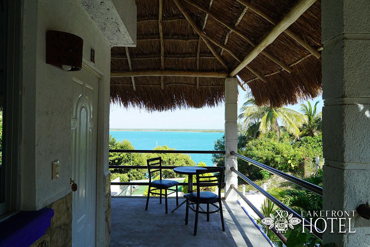 Varanda, quintal ou terraço Hotel XO Bacalar - Frente a Laguna y Kayaks Gratis