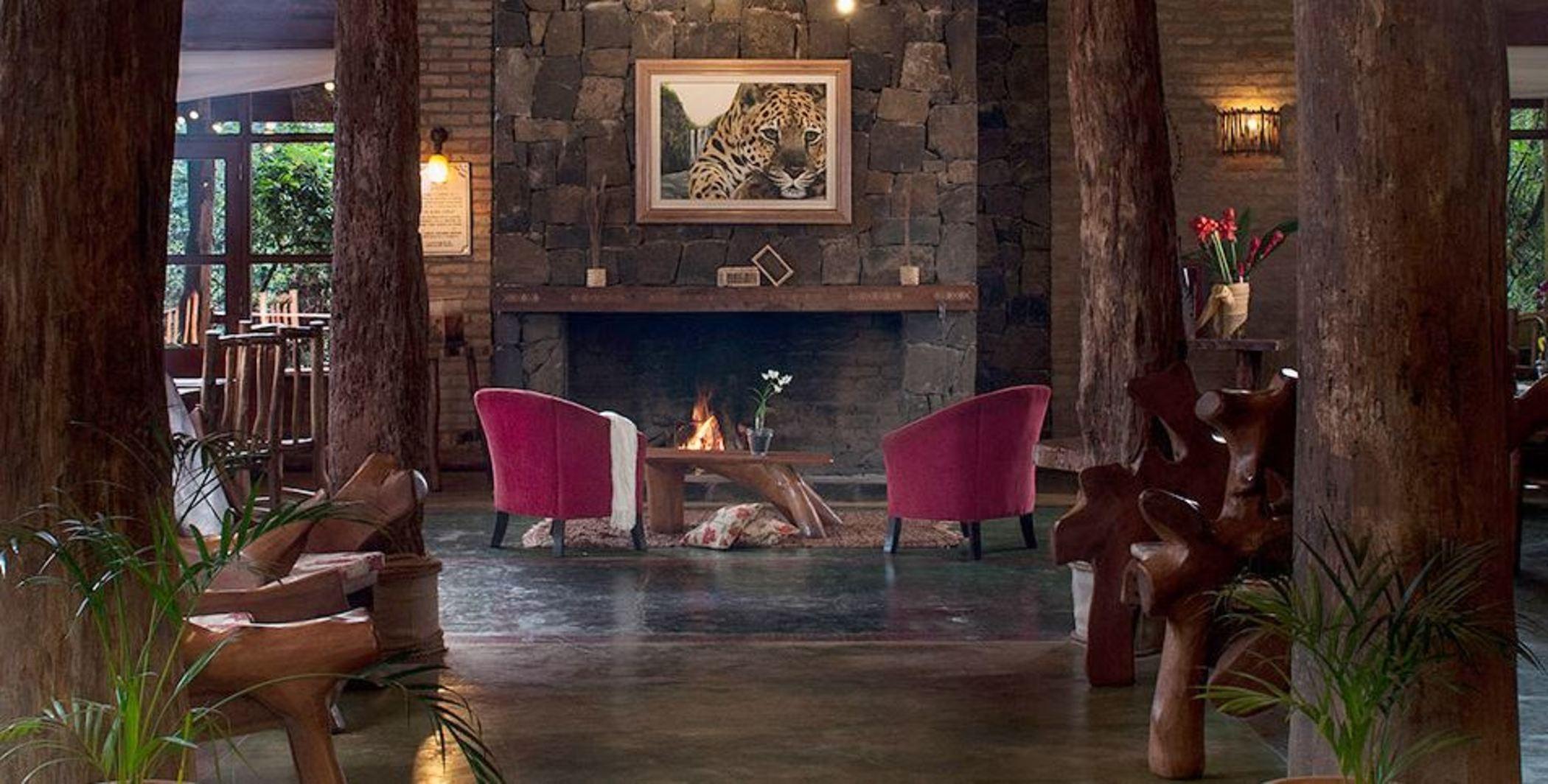 Vista Lobby La Aldea de la Selva Lodge