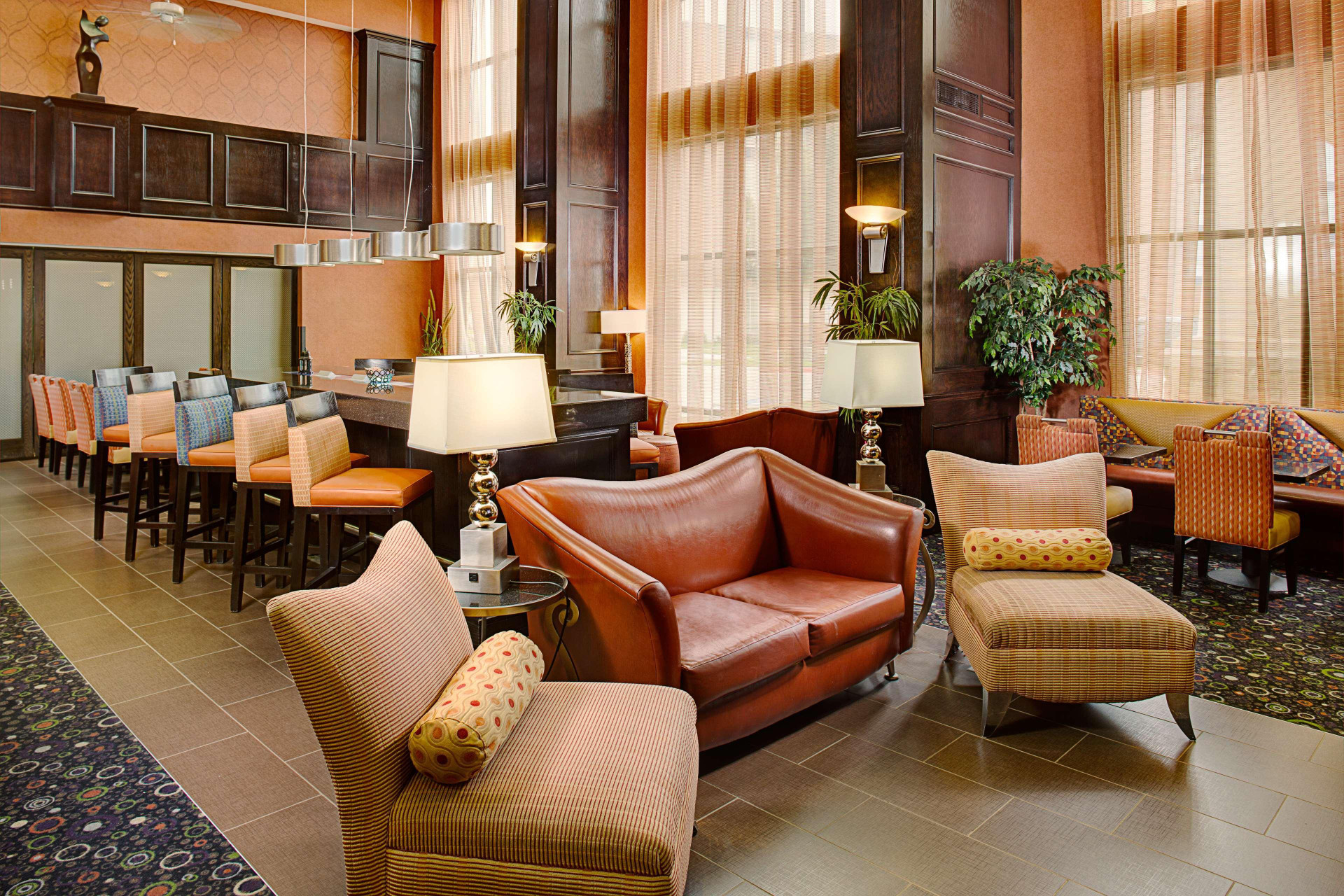 Vista Lobby Hampton Inn & Suites Dallas/Lewisville-Vista Ridge Mall, TX