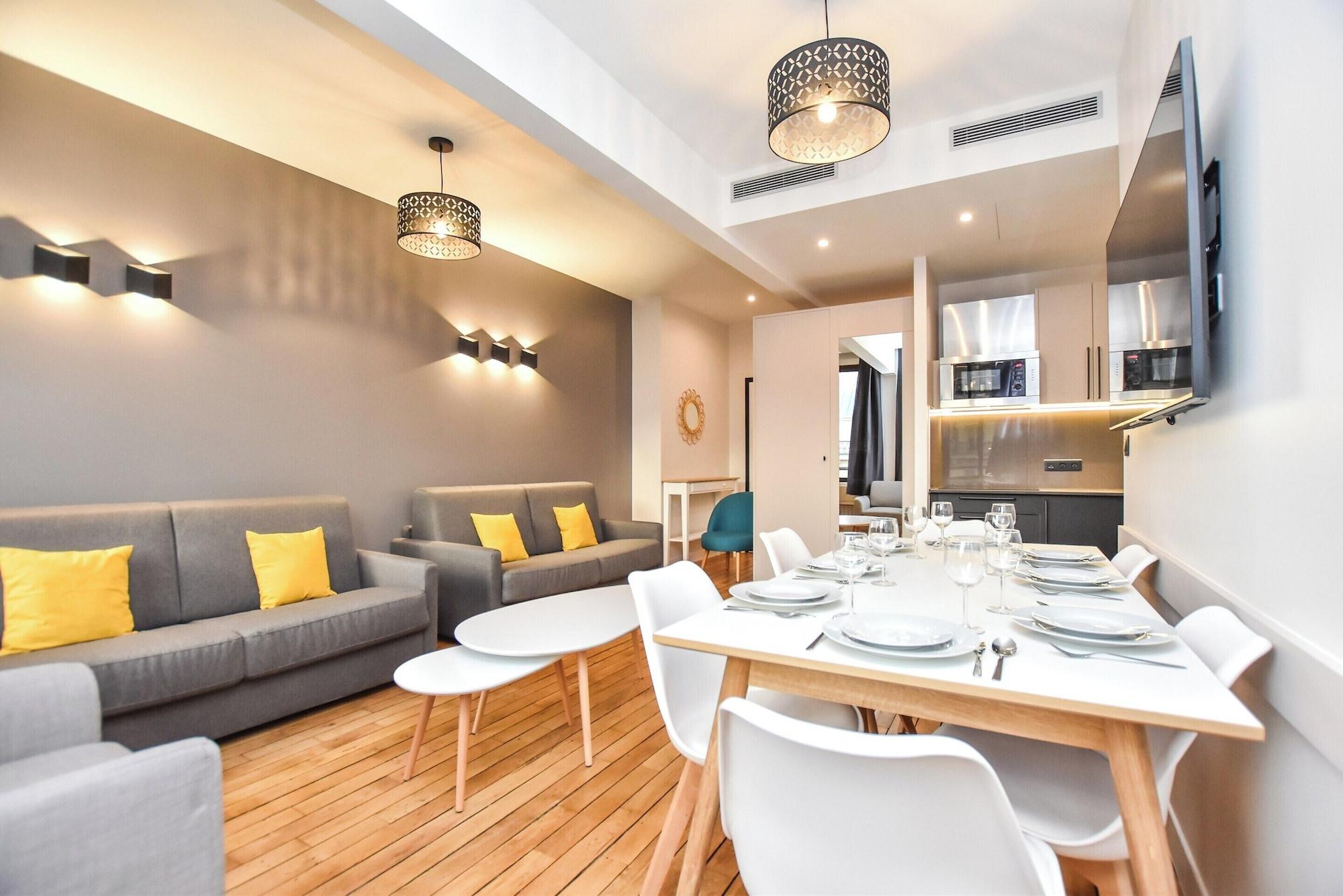 Restaurant Authentic Apartment - 2br/8p - Near Opera Garnier