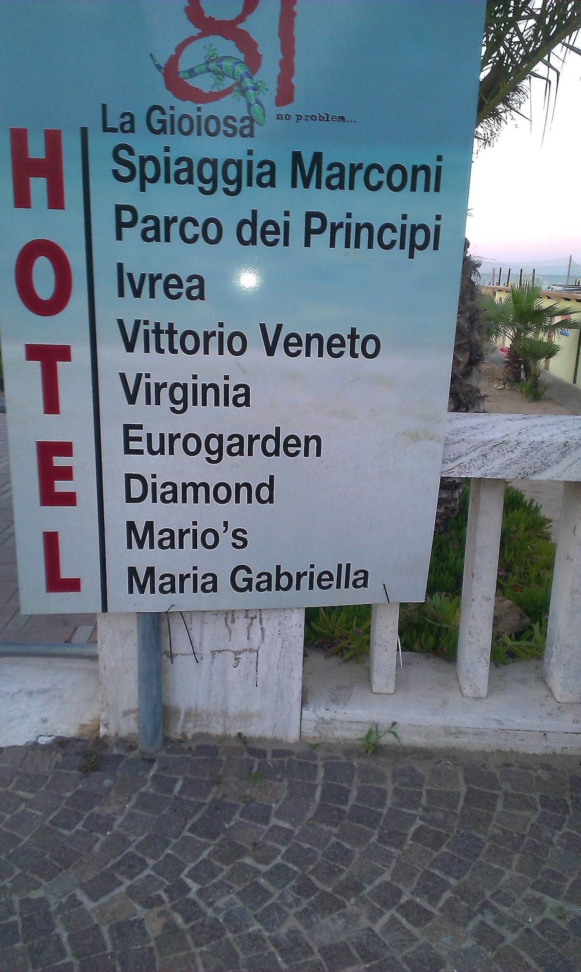 Instalaciones Recreativas Hotel Maria Gabriella