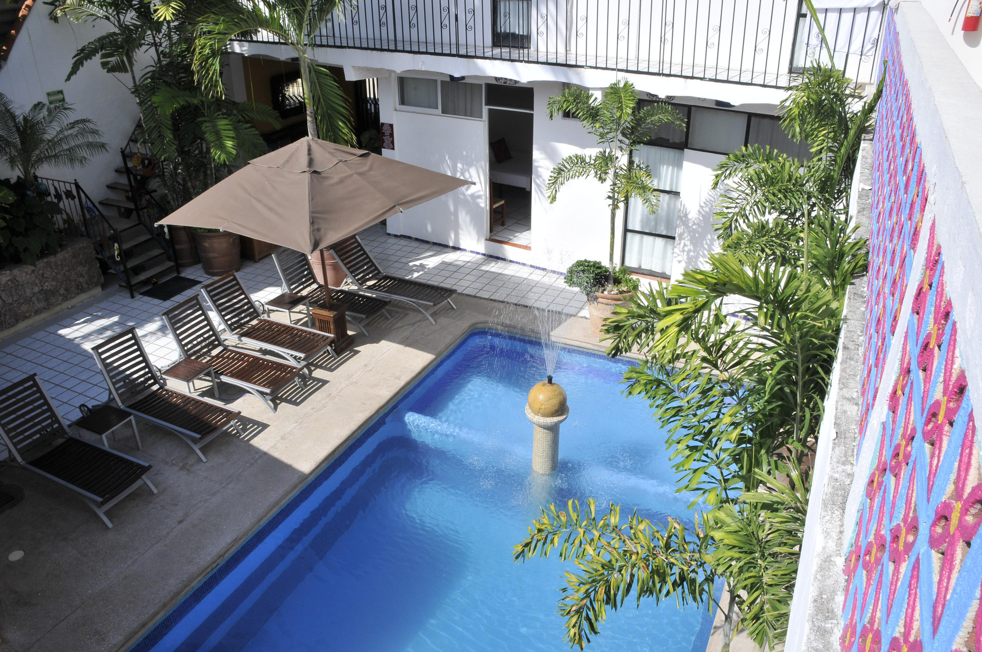 Vista Piscina Hotel Diamante Sayulita