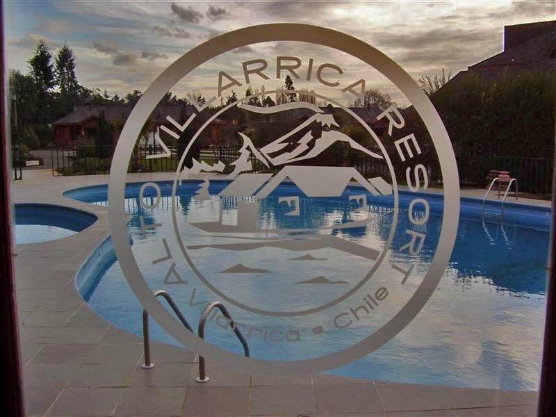 Vista Piscina Complejo Alto Villarrica