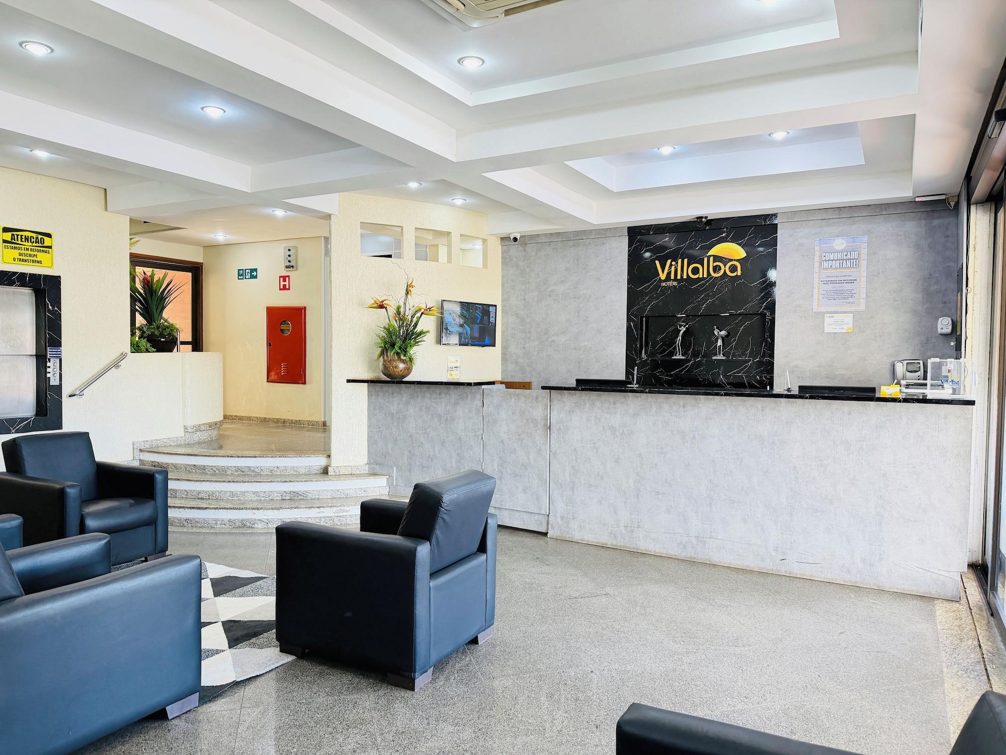Vista do lobby Villalba Hotel Uberlandia