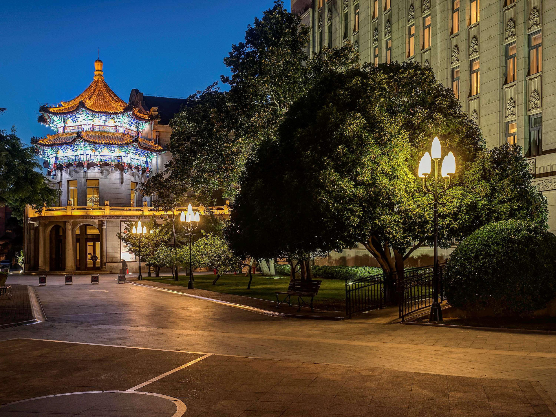 Vista Exterior Sofitel Legend People's Grand Hotel Xian