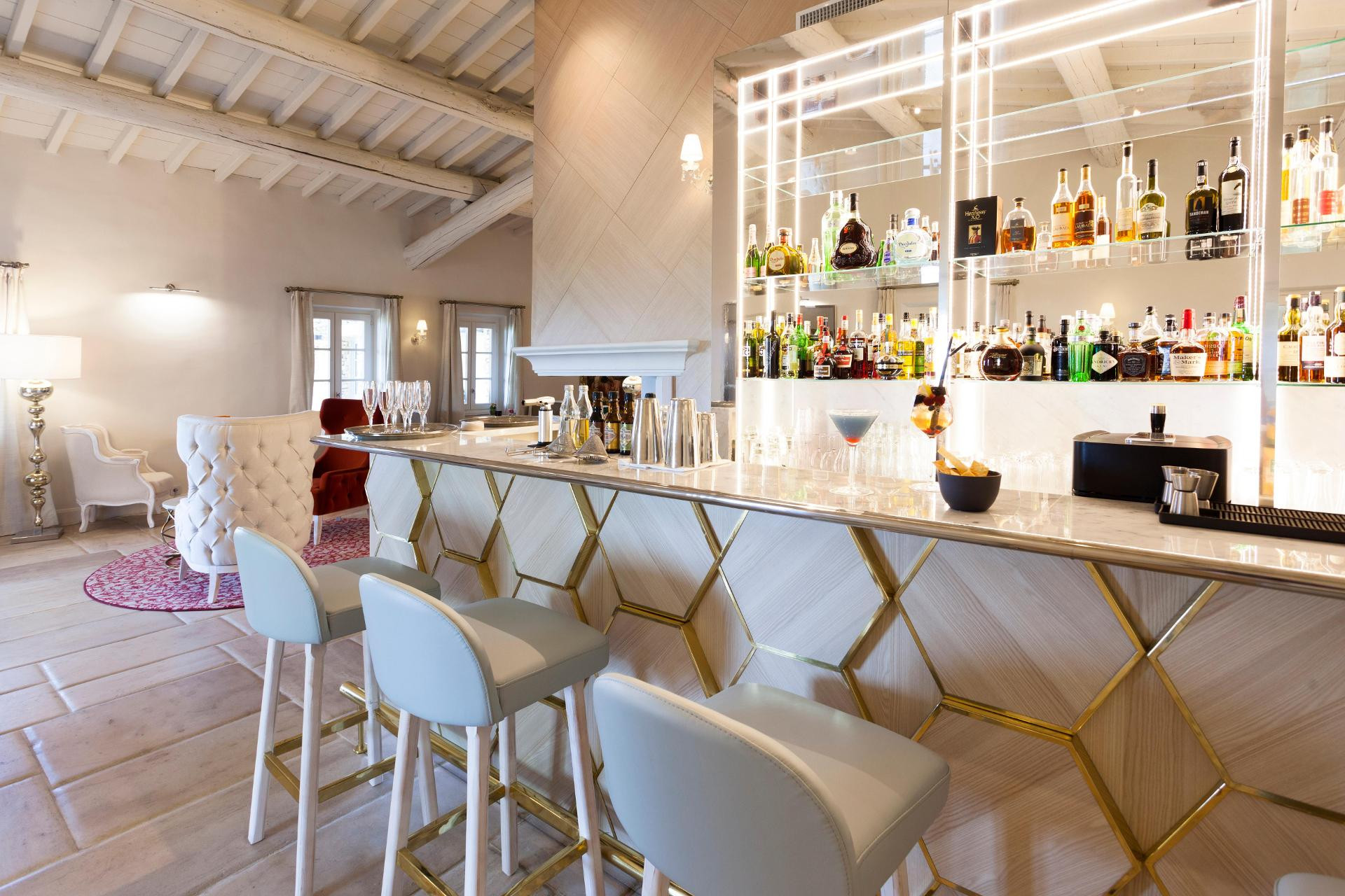 Bar/Salón Mas des Herbes Blanches Hotel & Spa