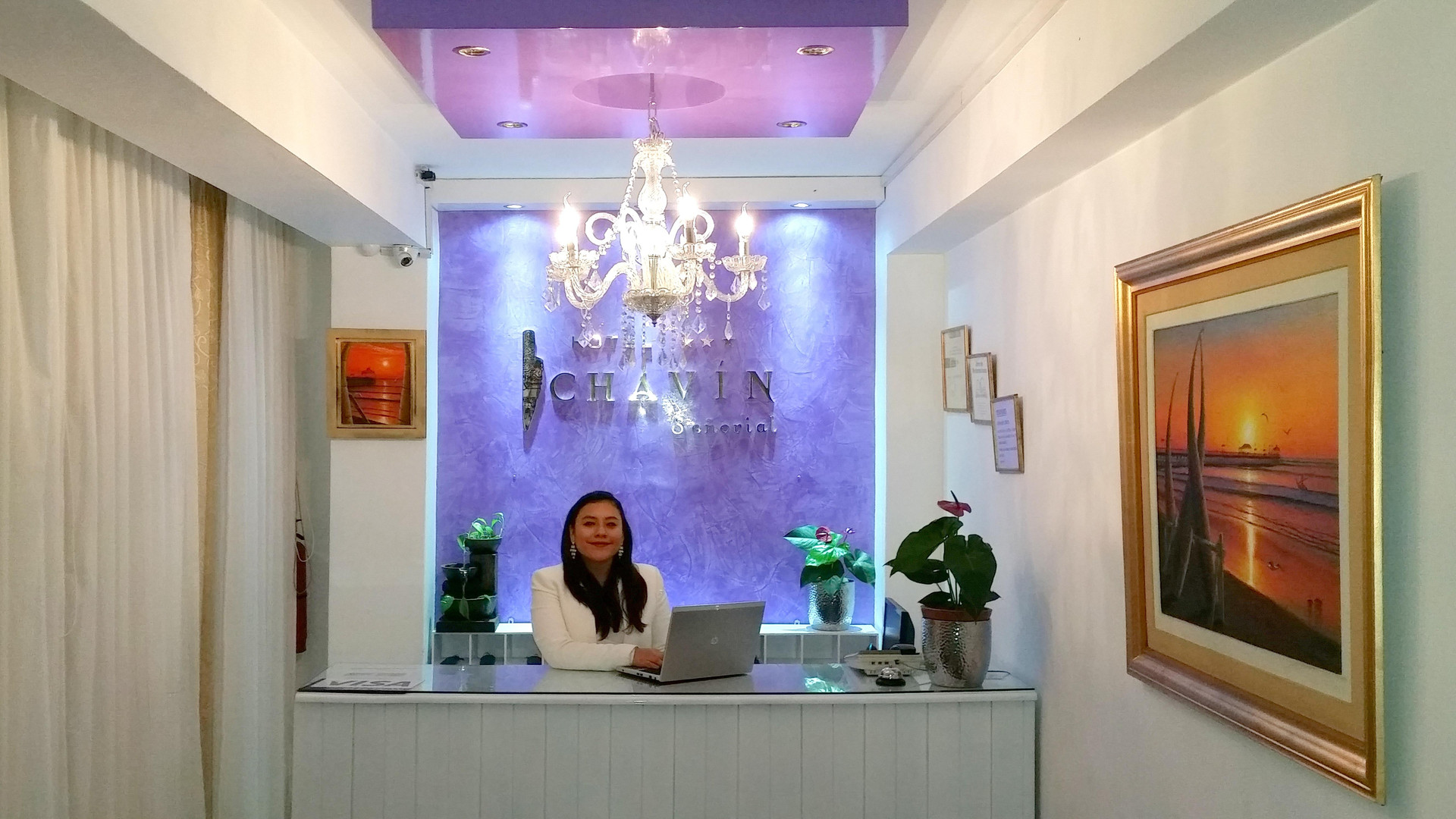 Vista Lobby Hotel Chavin Señorial Trujillo