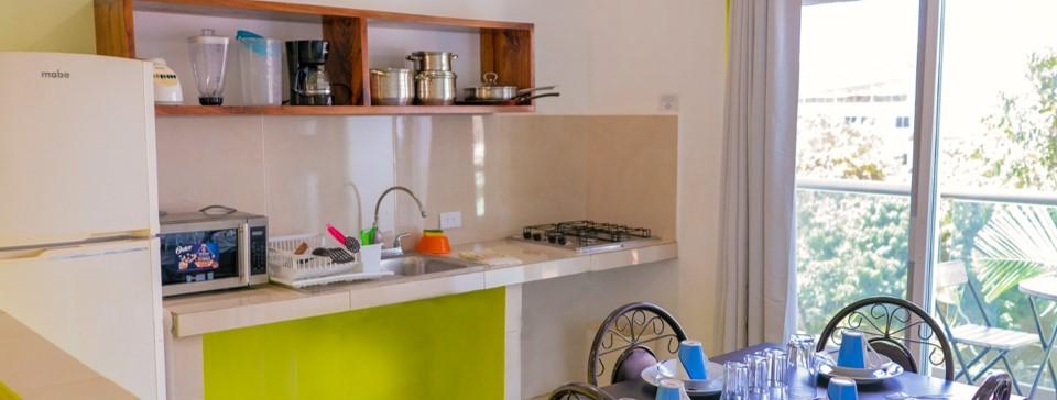 Set de Habitación Hotel Rega Suites Guayabitos - Family & Kitchen