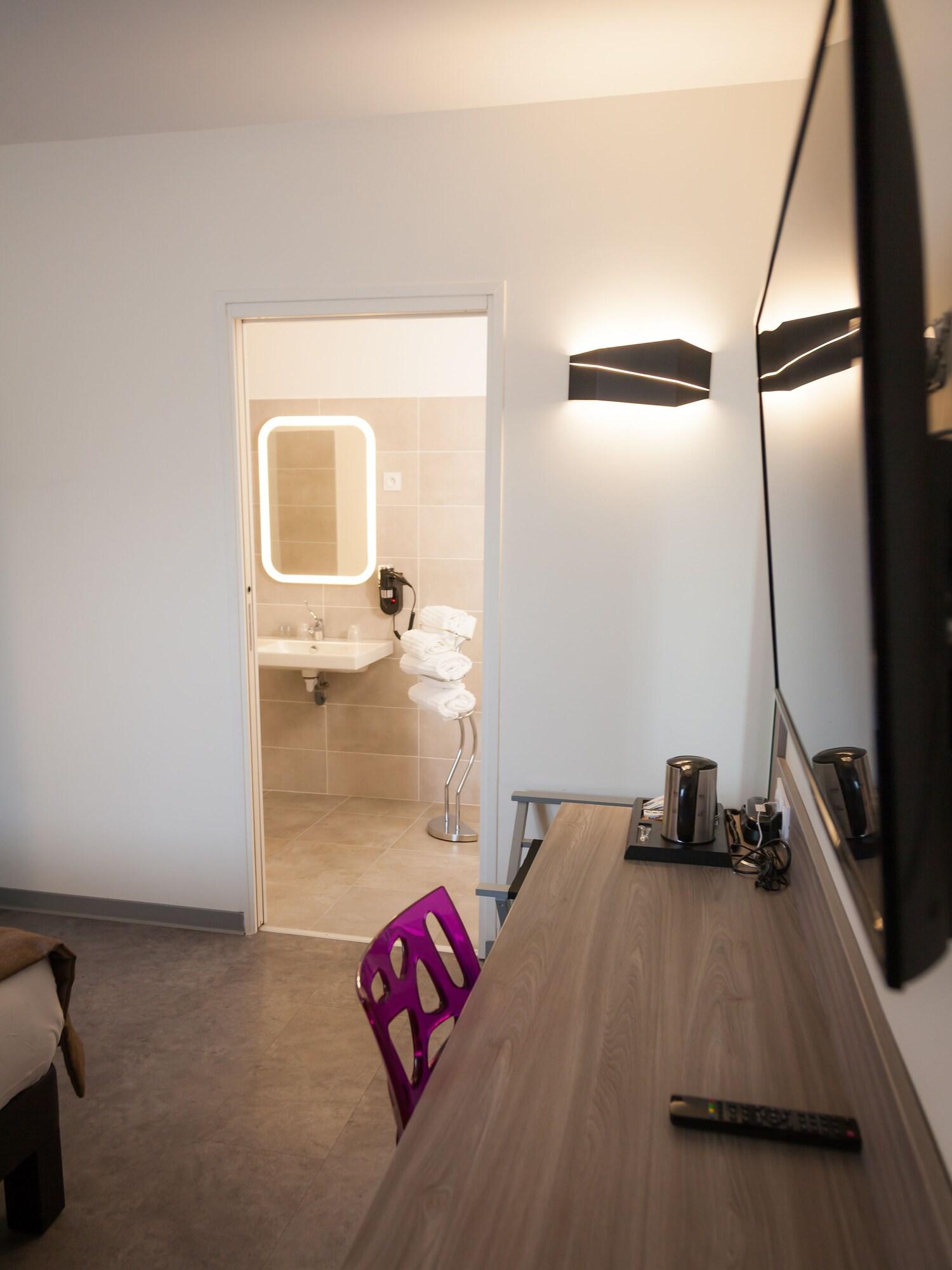 Set de Habitación Hôtel Restaurant L'Horloge Gourmande