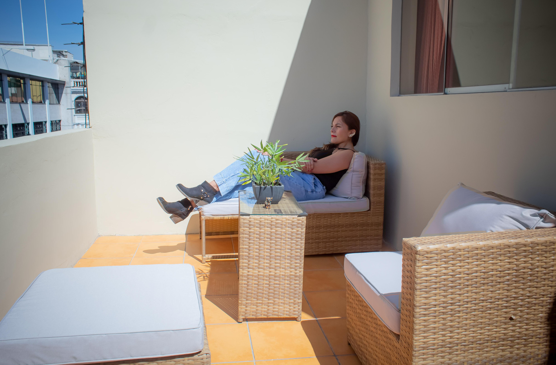 Balcón, patio o terraza Alsacia Boutique Hotel