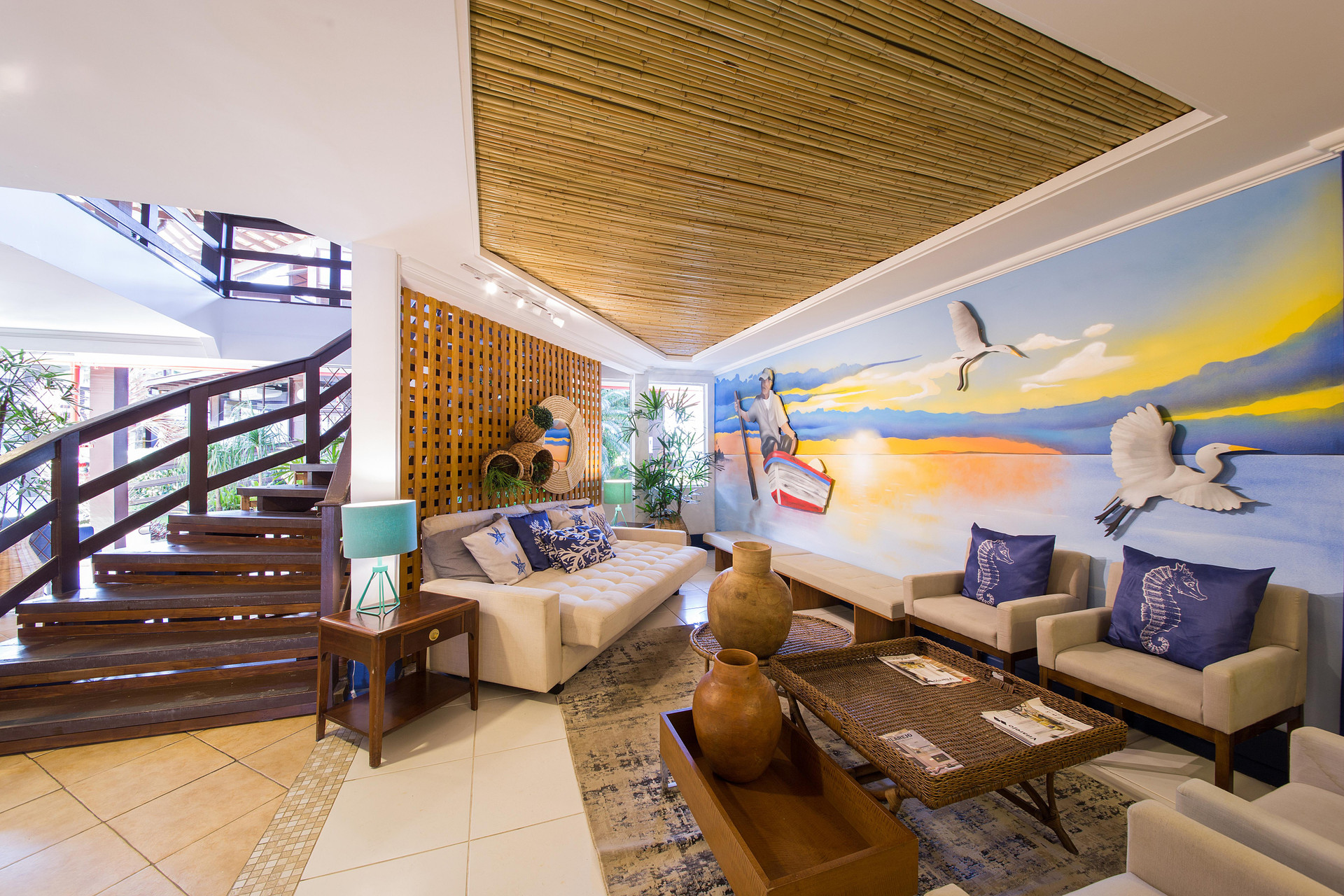 Vista Lobby Vilarejo Praia Hotel