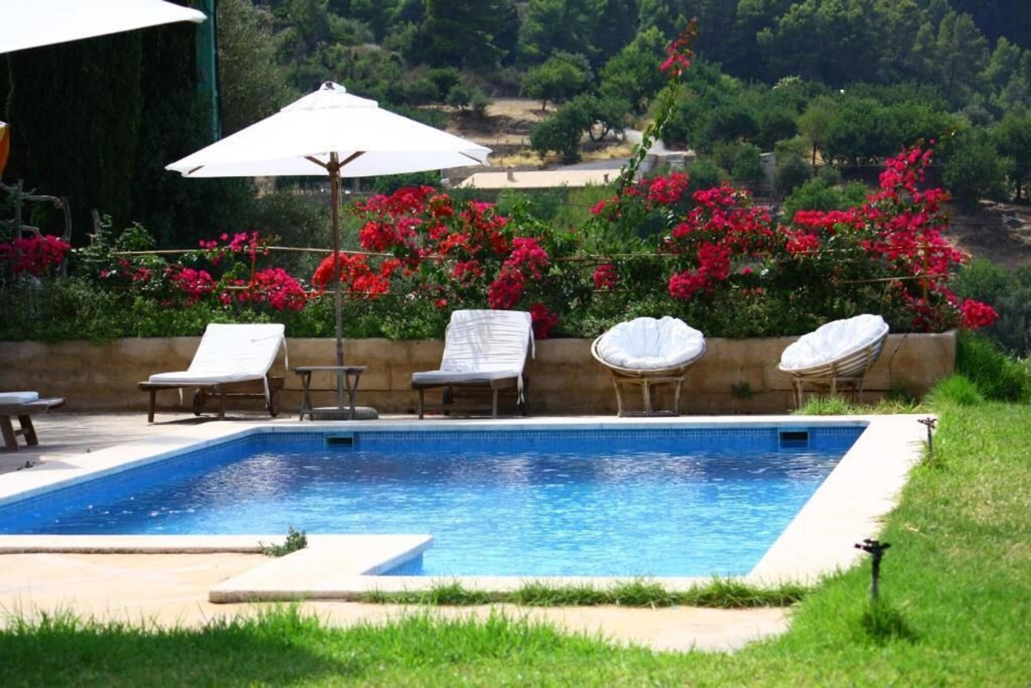 Vista Piscina Finca Sa Plana