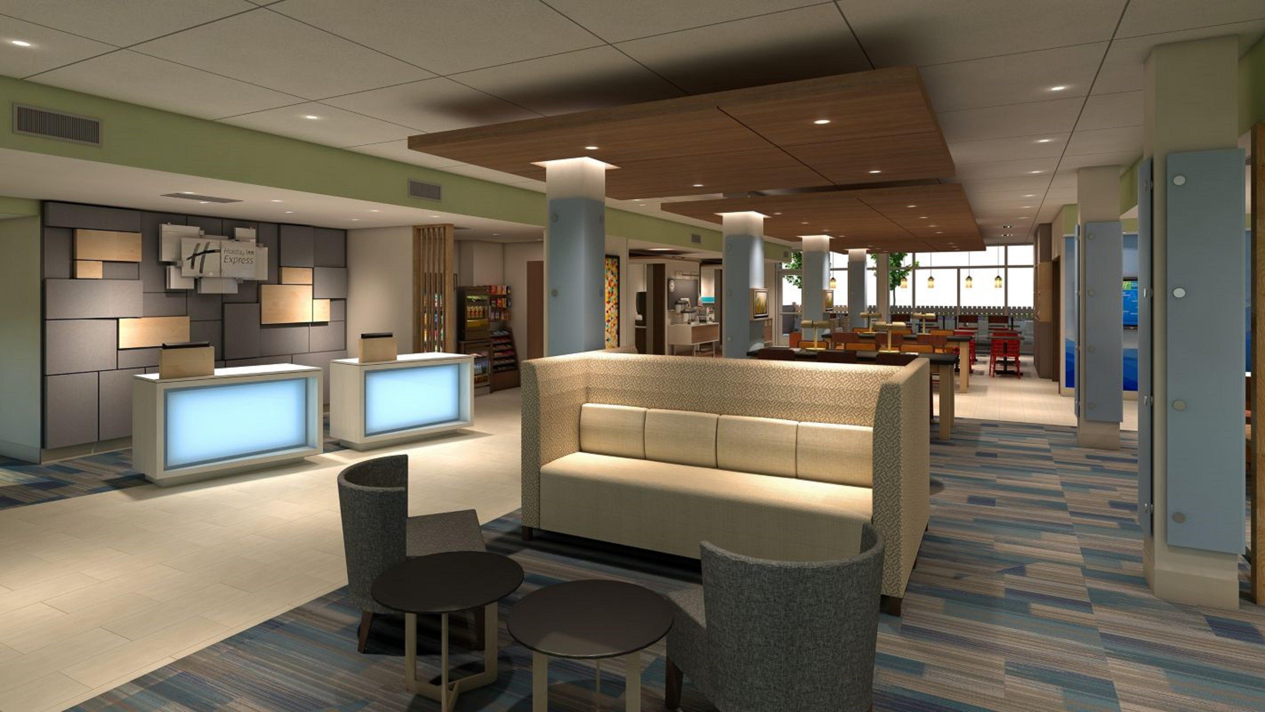 Vista Lobby Holiday Inn Express Hotel & Suites NEWPORT by IHG