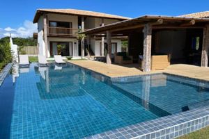 Alquiler Vacacional - Casa Taipa Trancoso - rustic and elegant architecture.