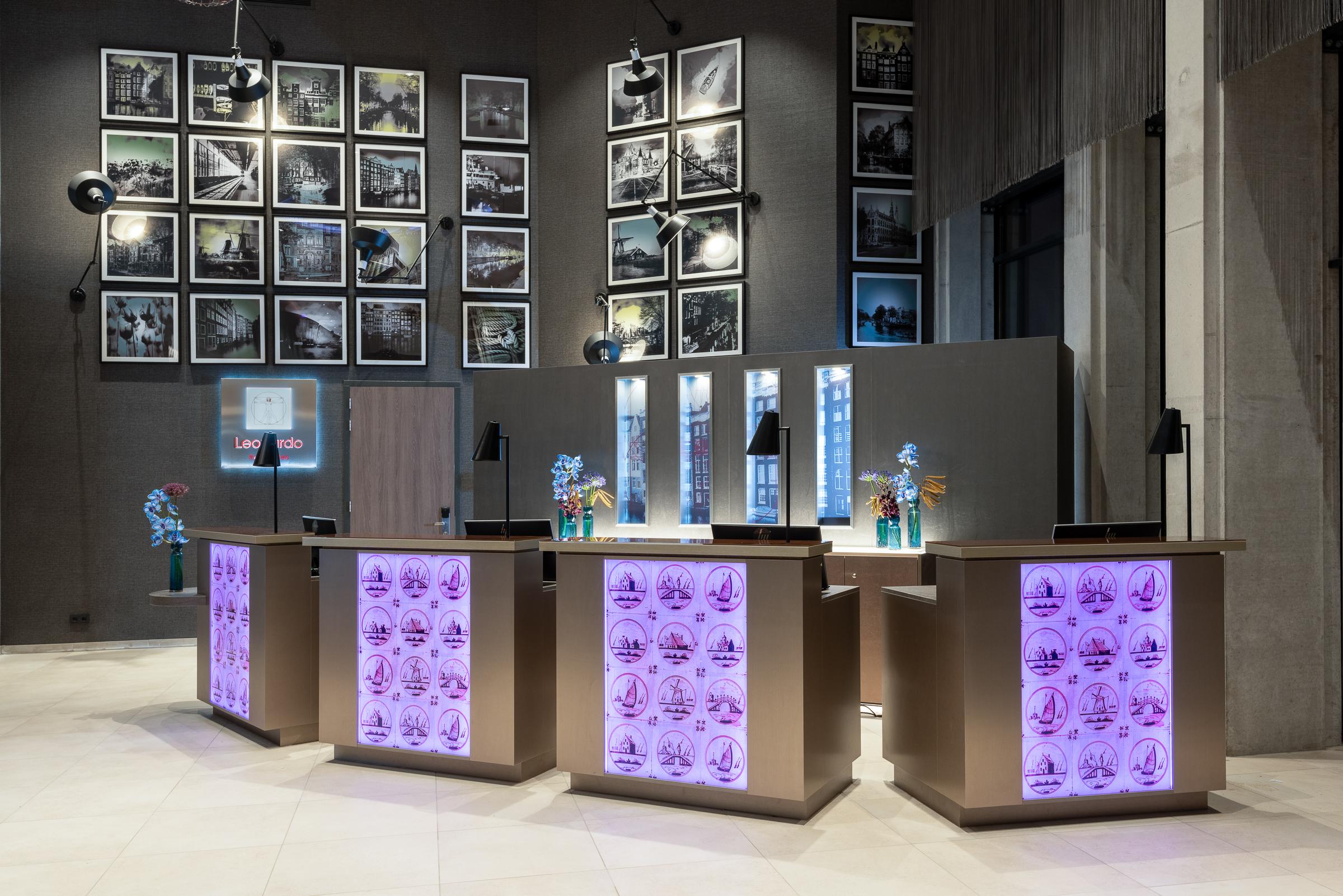 Vista Lobby Leonardo Royal Hotel Amsterdam