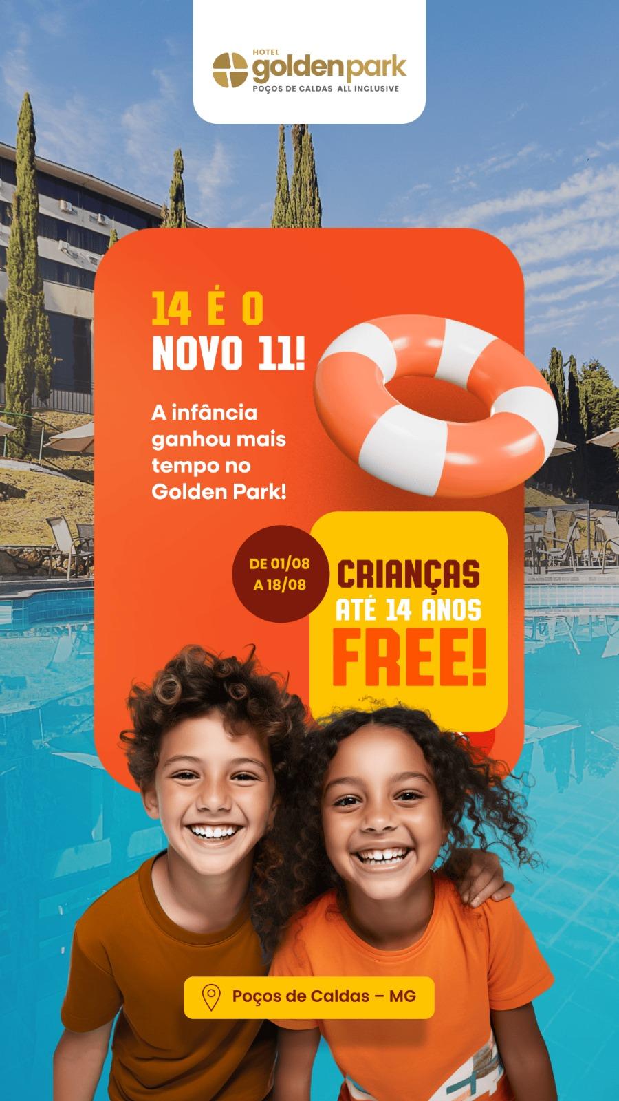 Vista Piscina Hotel Golden Park All Inclusive Poços de Caldas By Nacional Inn