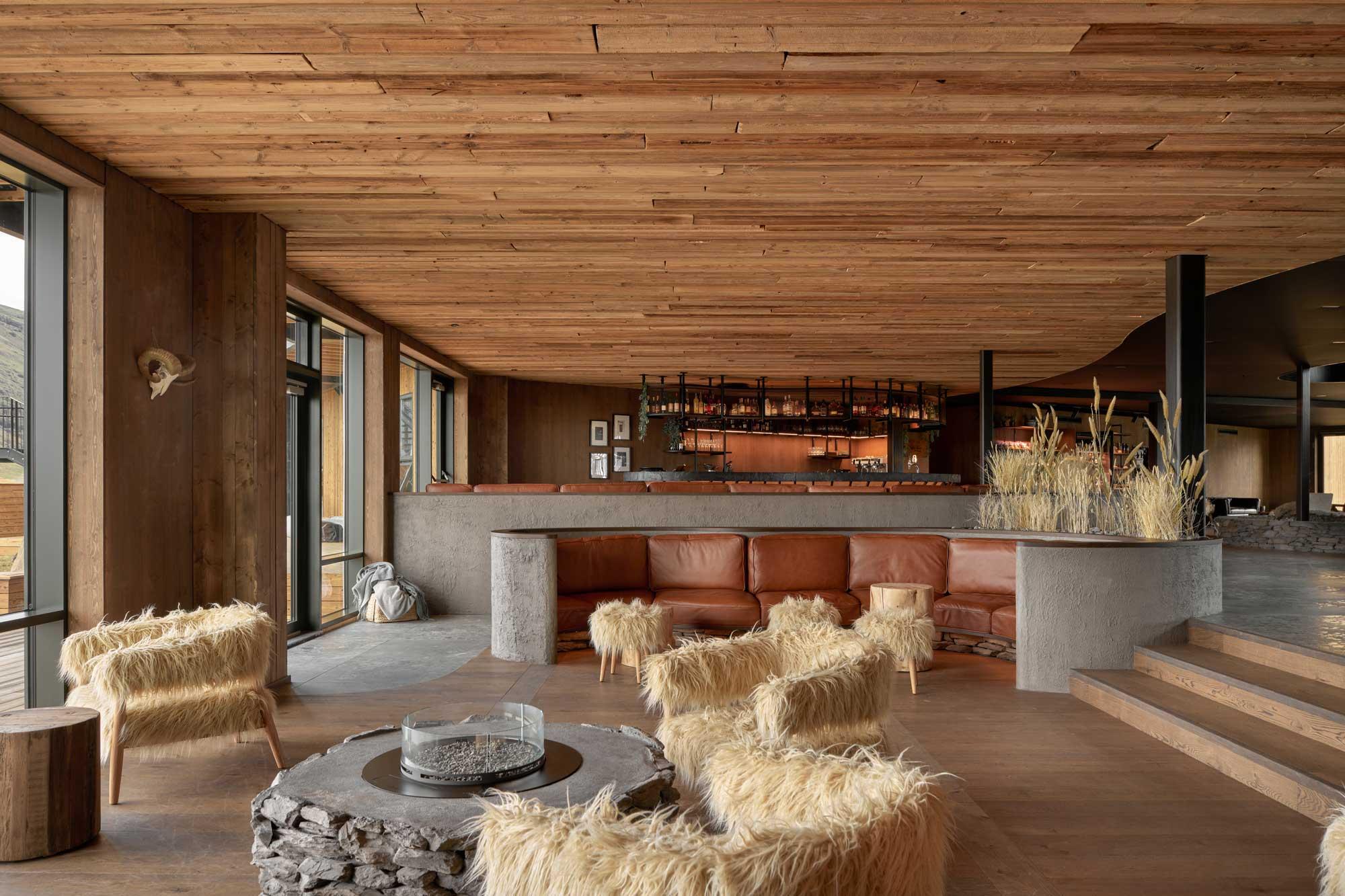 Bar/Salón Hótel Jökulsárlón Glacier Lagoon Hotel
