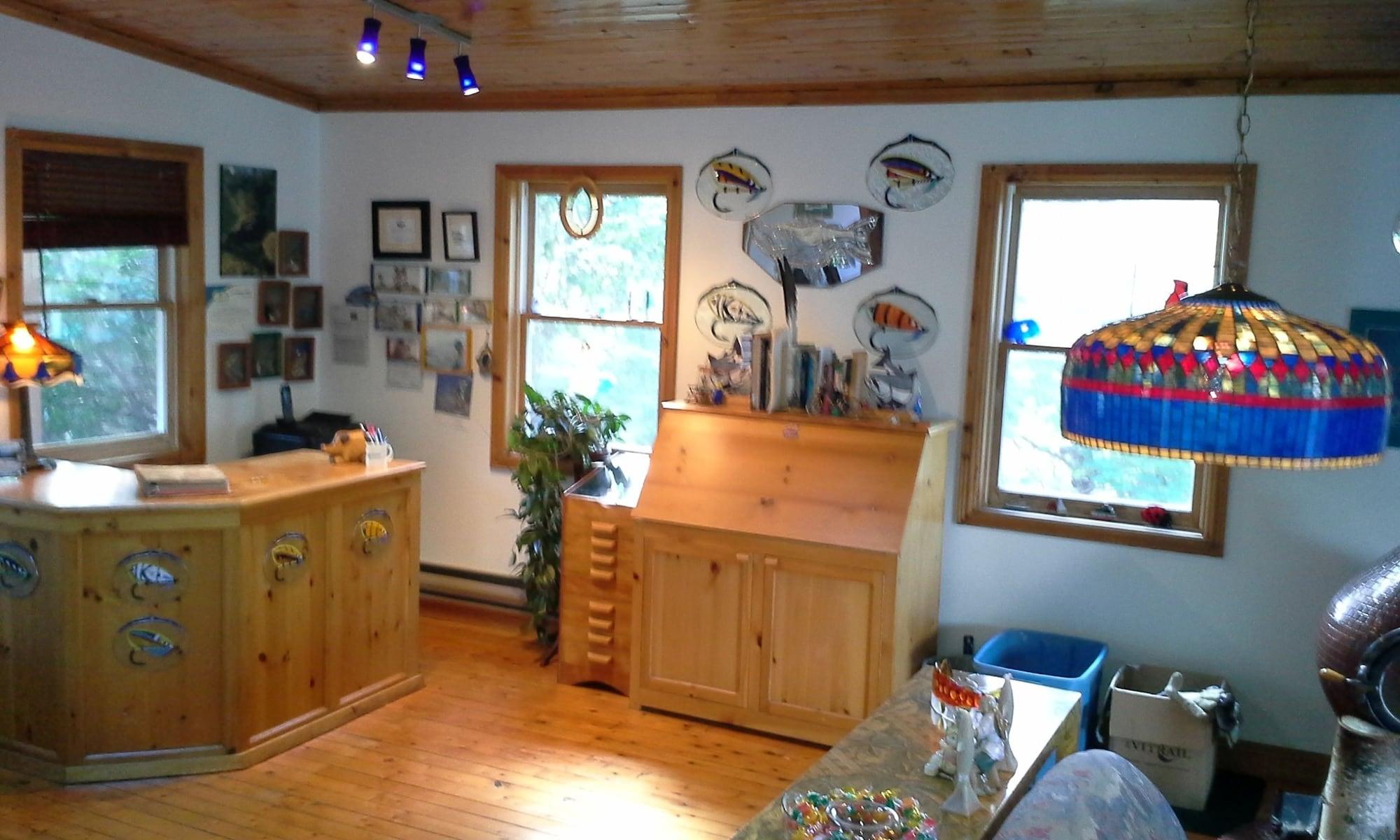 Vista Lobby Auberge du Saumonier Lodge