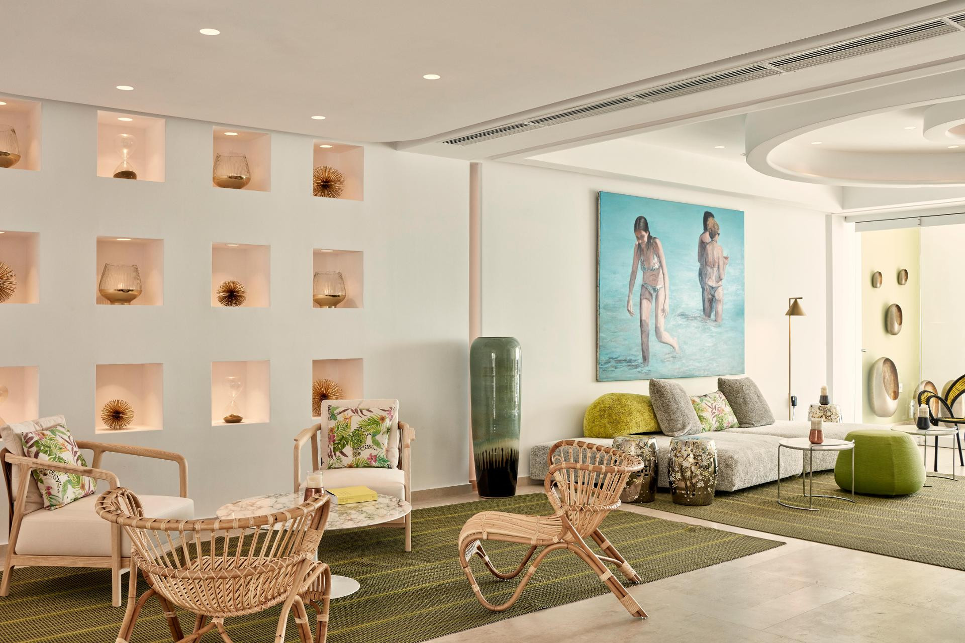 Vista Lobby Myconian Korali Relais & Chateaux