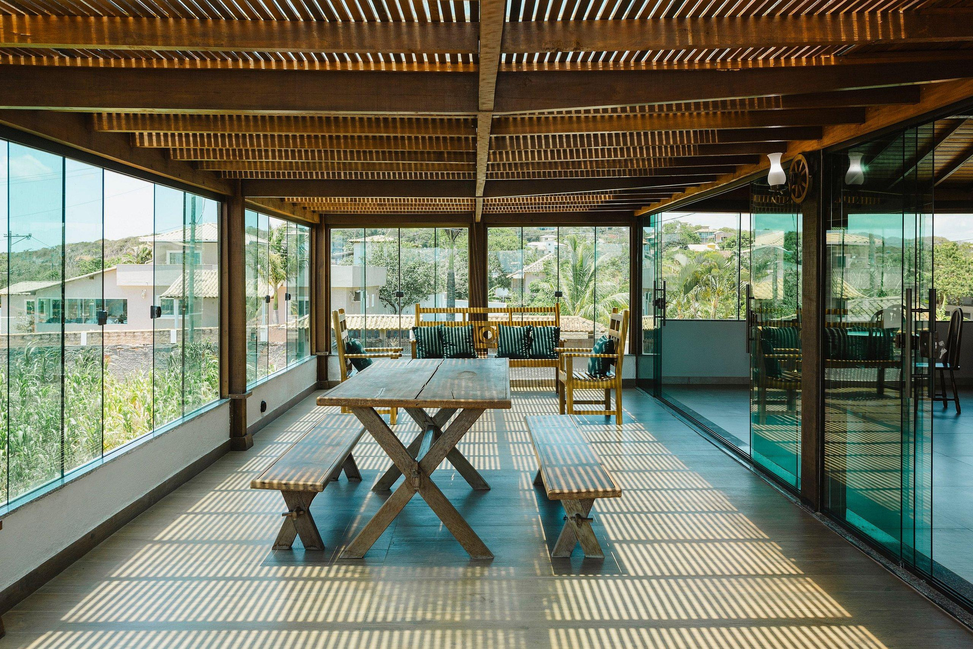Vista da piscina Casa de Praia c/ Piscina e Área Gourmet | AGV 1