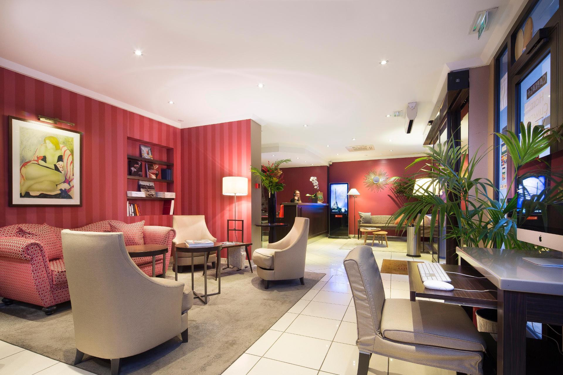 Vista Lobby Europe Hotel Paris Eiffel