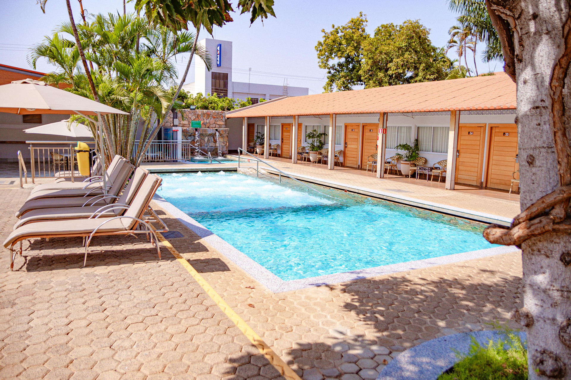Vista Piscina Hotel Roma - Direto com o Grupo DiRoma - acesso ao Acqua Park com café da manhã